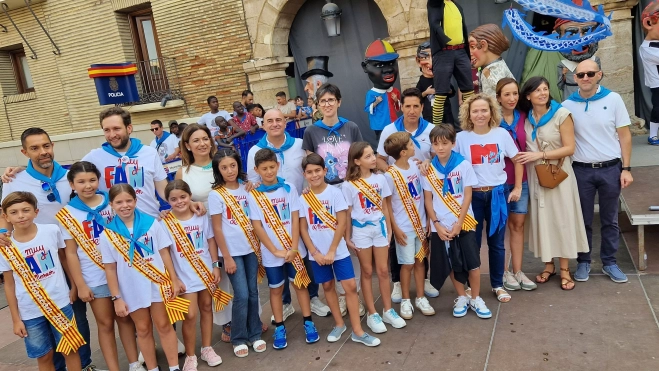 Chupinazo infantil de las fiestas de Monzón 2025. Foto Myriam Martínez 