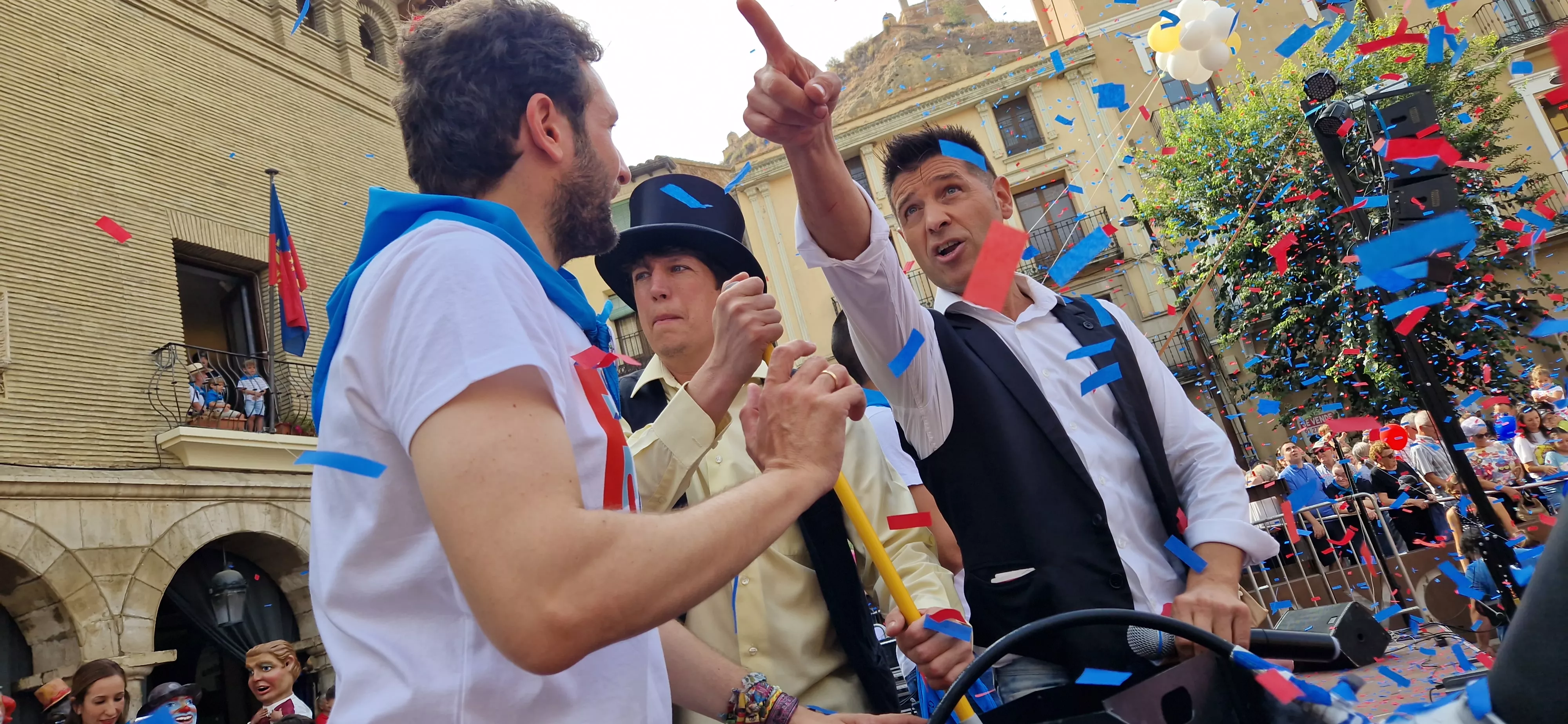 Chupinazo infantil de las fiestas de Monzón 2025. Foto Myriam Martínez 