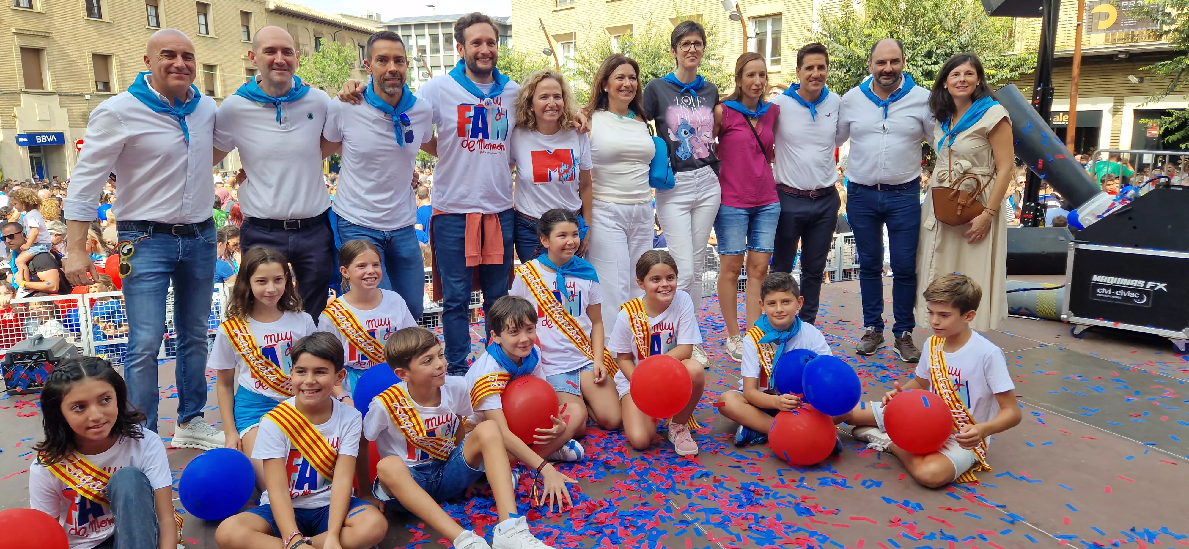 Chupinazo infantil de las fiestas de Monzón 2025. Foto Myriam Martínez 