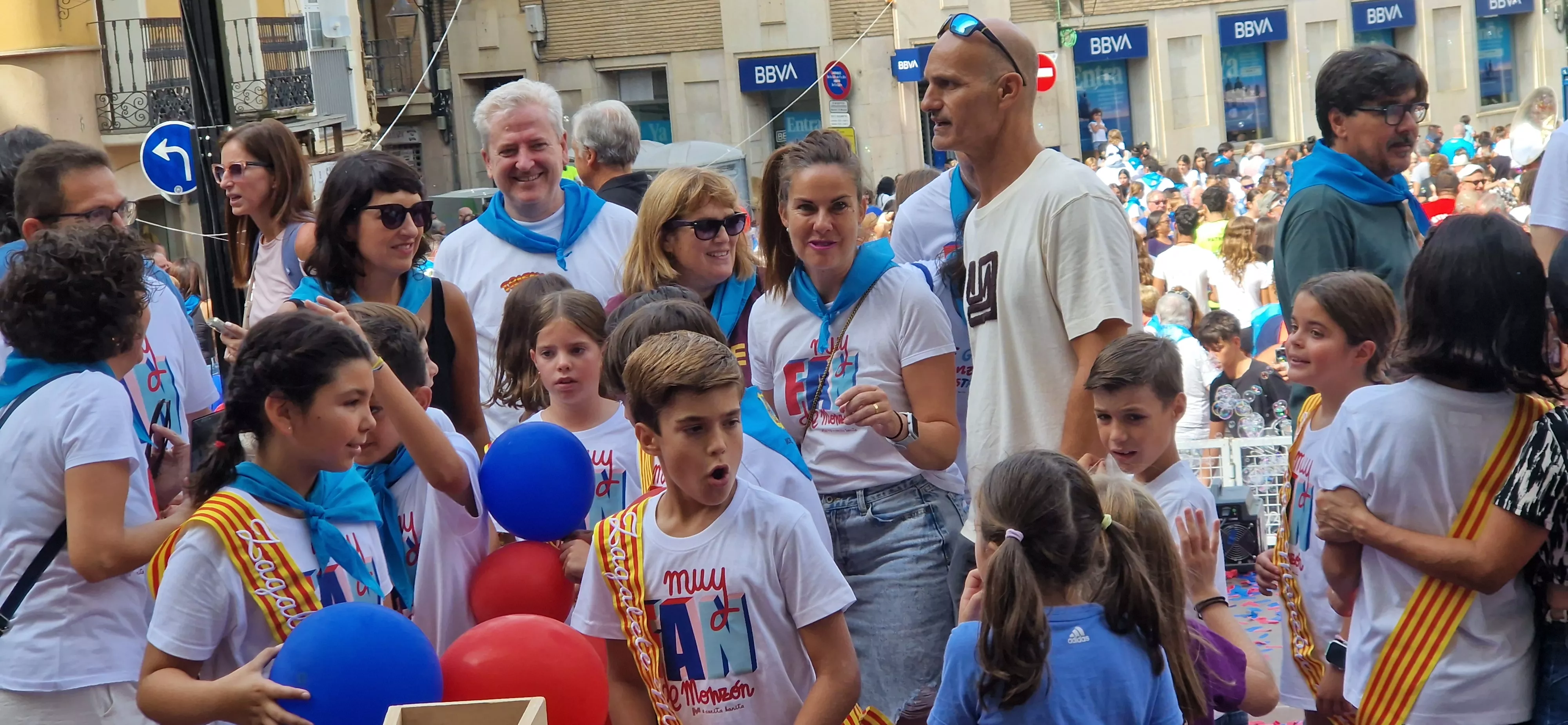 Chupinazo infantil de las fiestas de Monzón 2025. Foto Myriam Martínez 