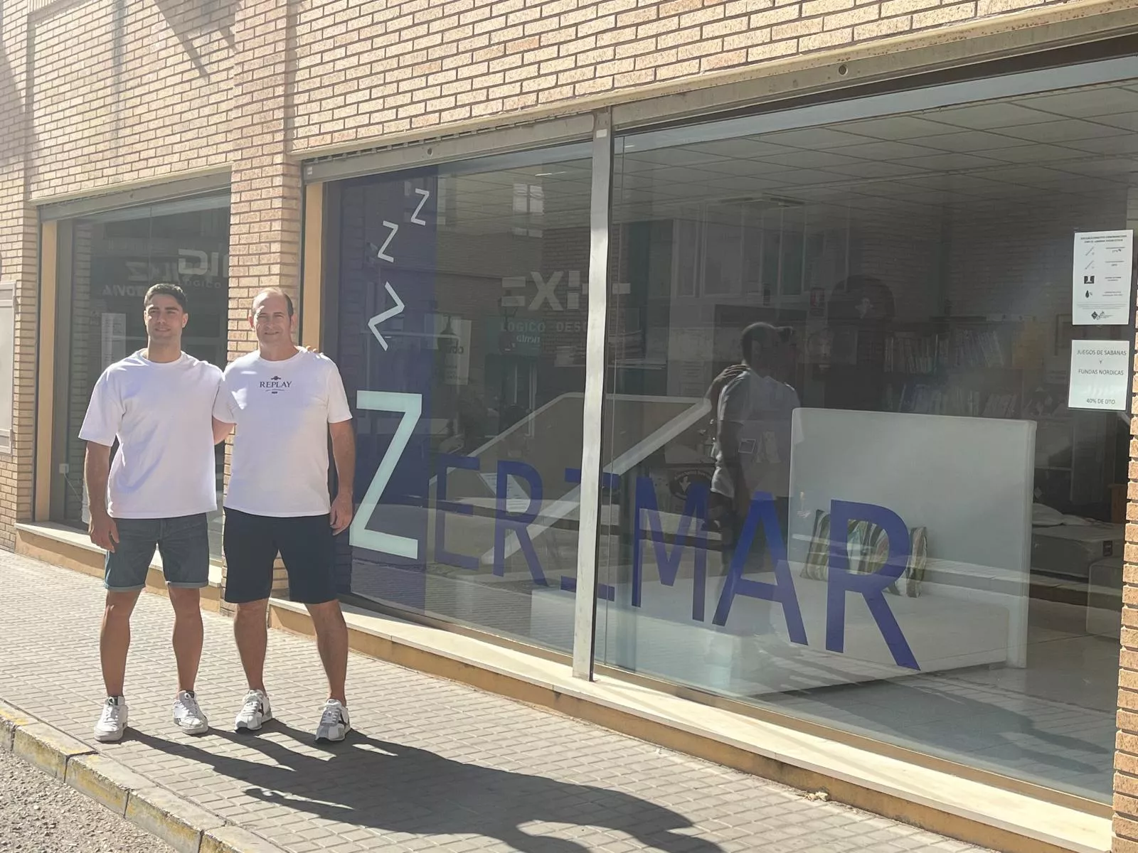 Ignacio Suárez y José Nolasco, en la rueda de prensa de este jueves en Colchonería Zerimar. Foto: Adri Mora