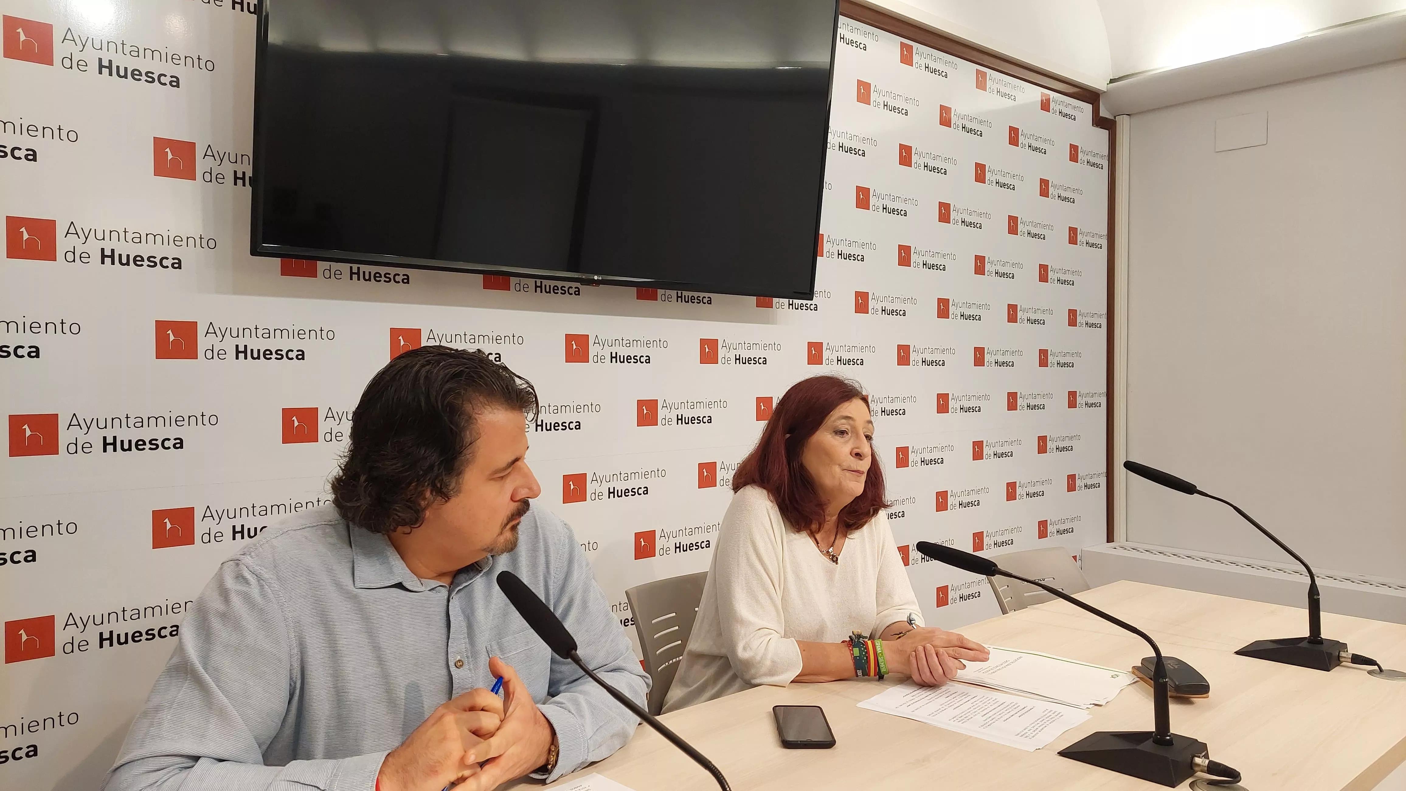 José Luis Rubió y Susana Magán en la rueda de prensa sobre criminalidad
