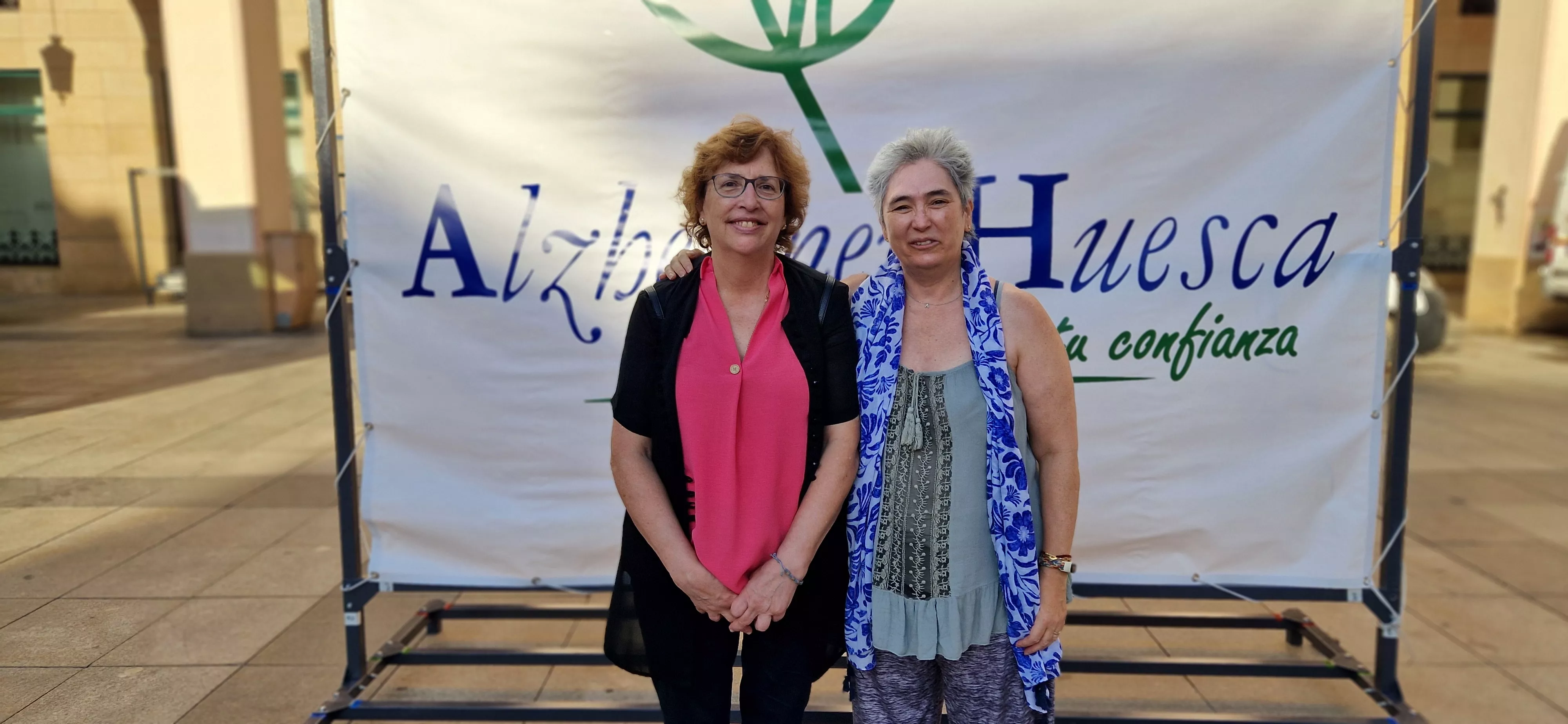 Conmemoración del Día Mundial del Alzhéimer 2025 en Huesca. Foto Myriam Martínez