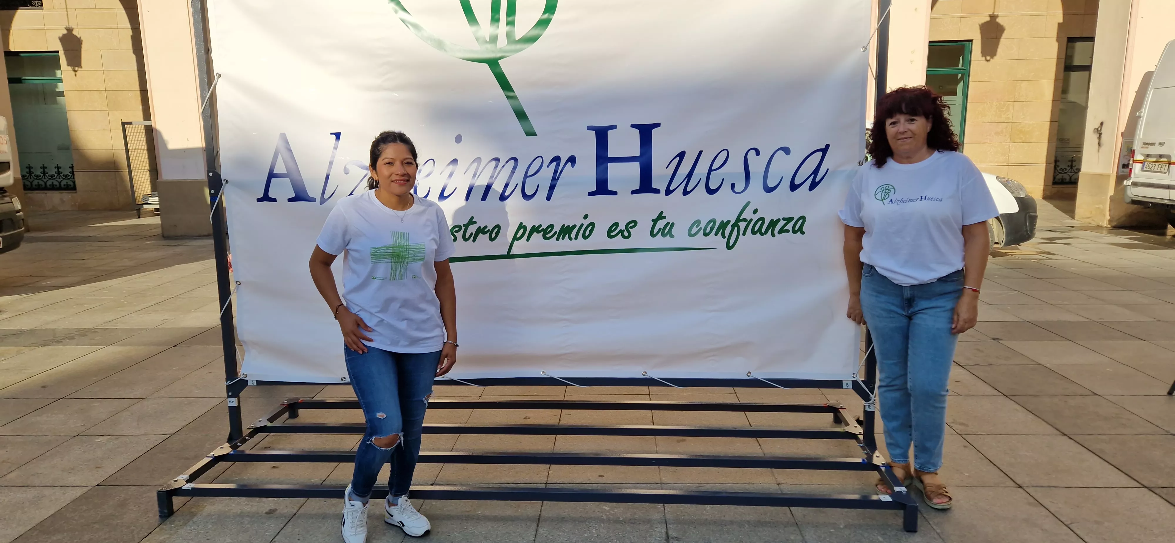 Conmemoración del Día Mundial del Alzhéimer 2025 en Huesca. Foto Myriam Martínez