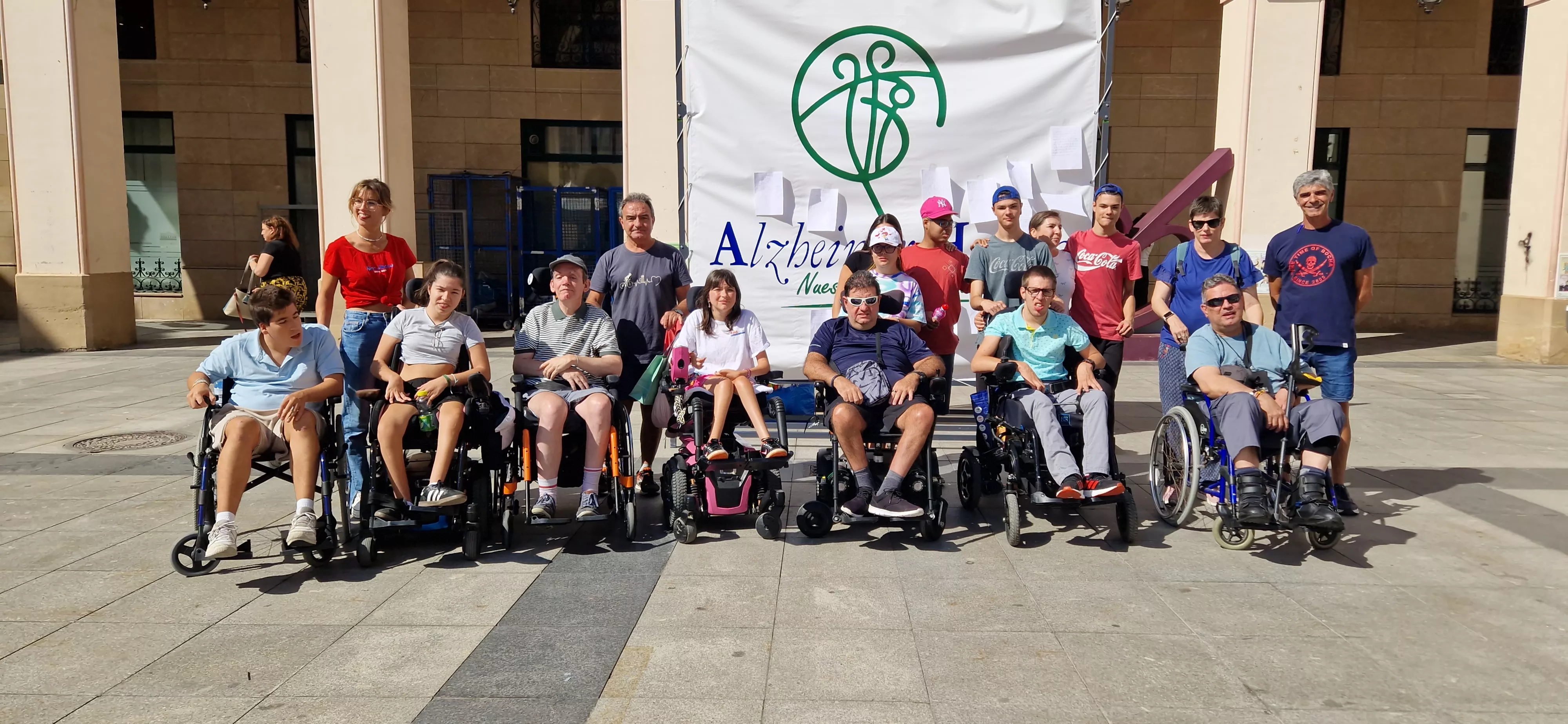 Aspace Huesca, en el Día Mundial del Alzhéimer. Foto Myriam Martínez