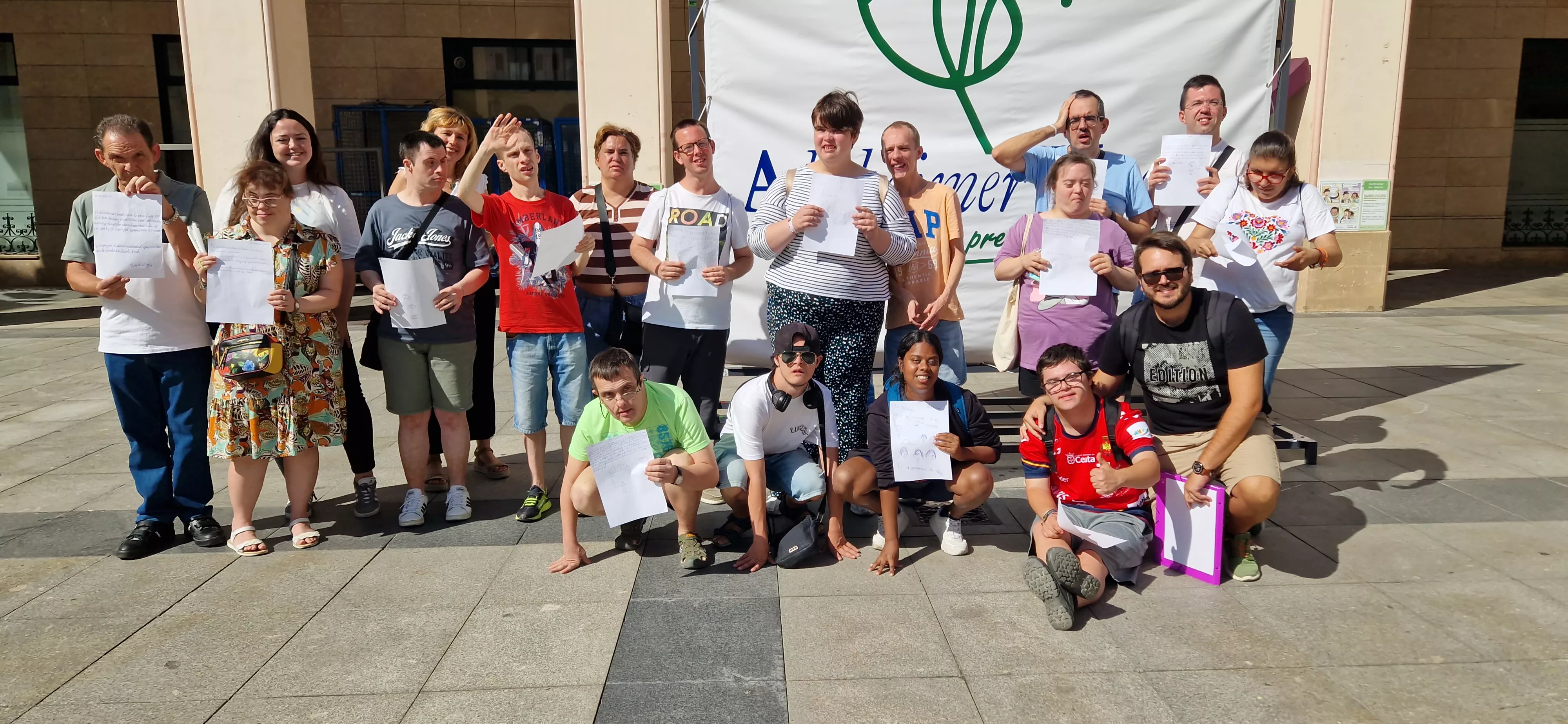 La Asociación Down Huesca ha participado en las actividades. Foto Myriam Martínez