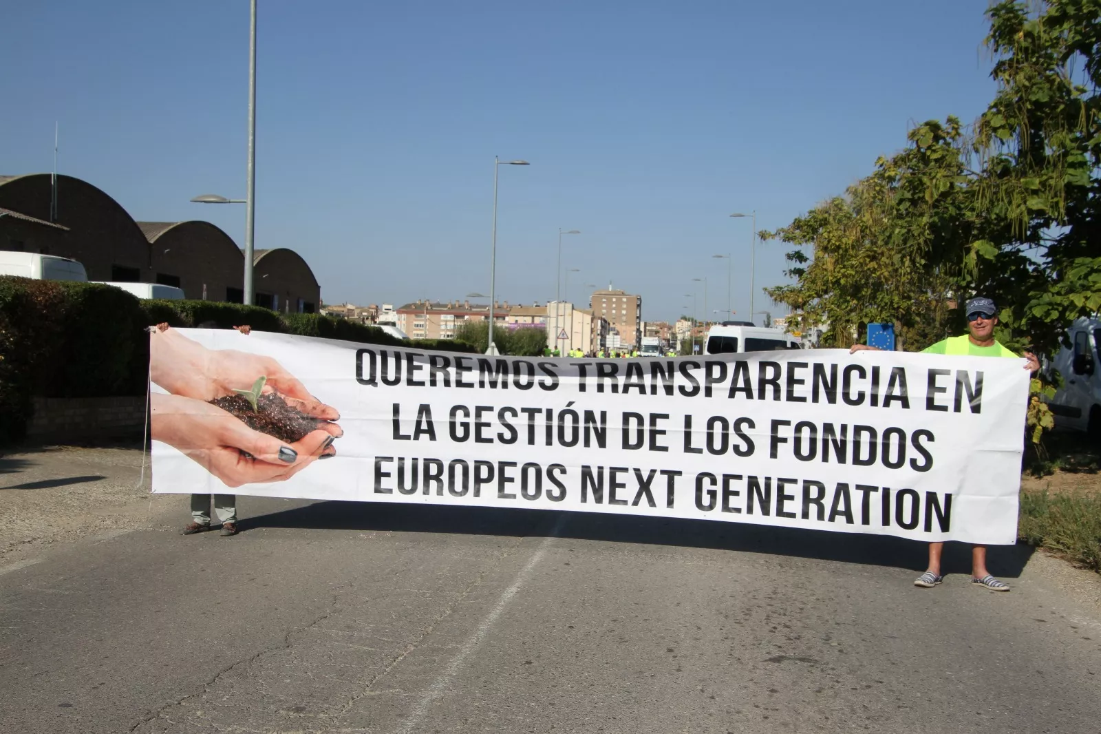 Protesta contra el proyecto de los sectores X y XI del Canal del Flumen en Femoga. Foto Carlos Neofato