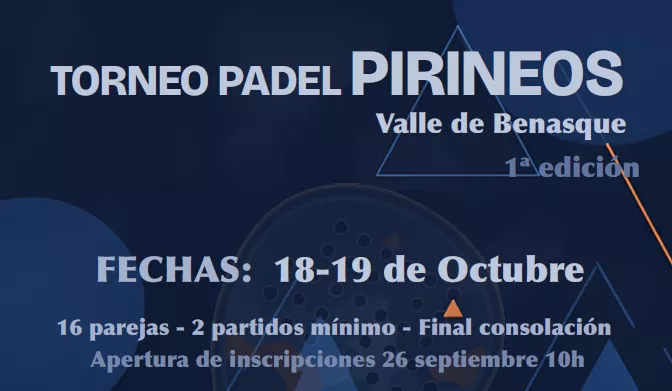 El I Torneo de Pádel "Pirineos", un nuevo atractivo deportivo para el Valle de Benasque