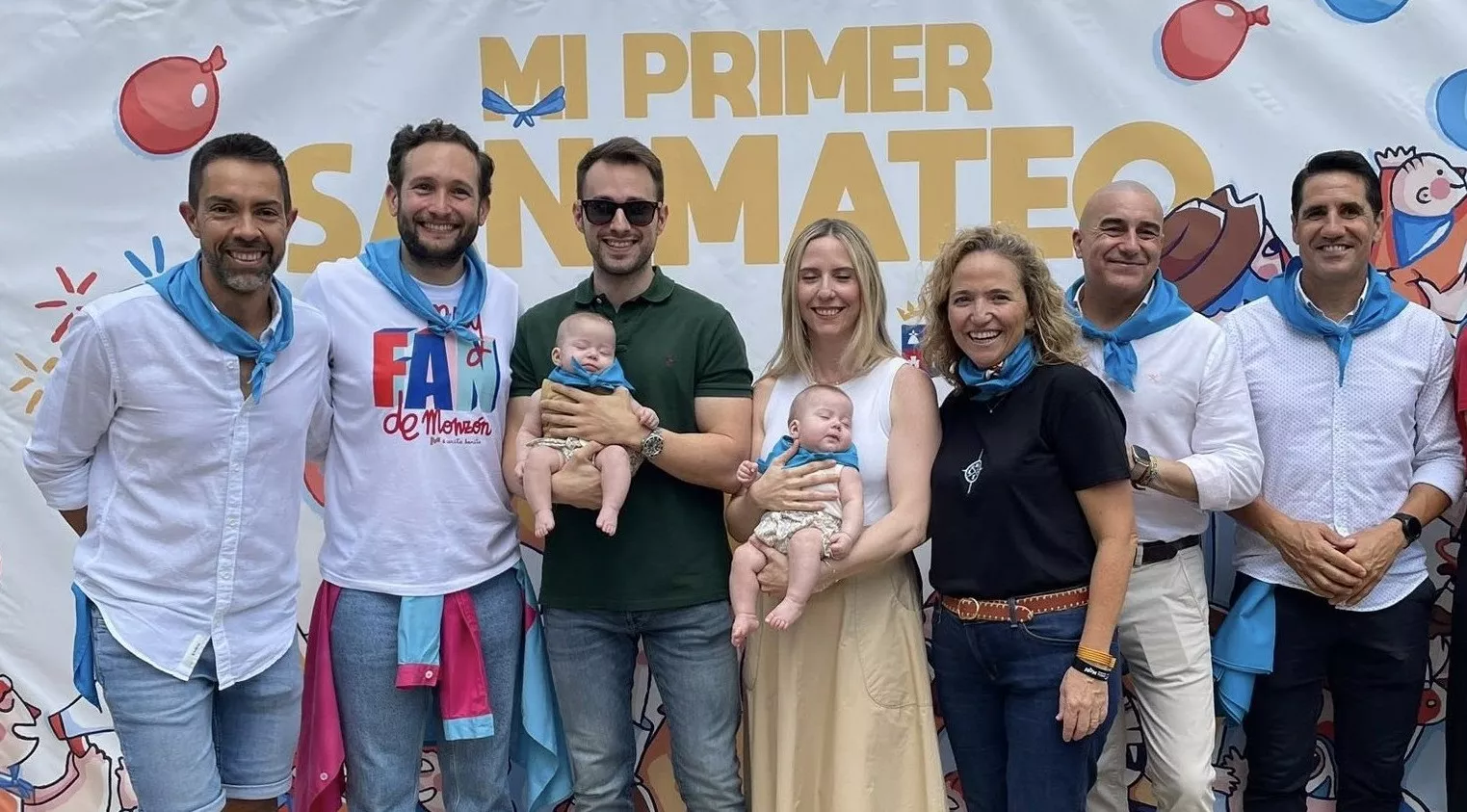 Más de cien bebés estrenan pañoleta festiva en “Mi Primer San Mateo” en Monzón