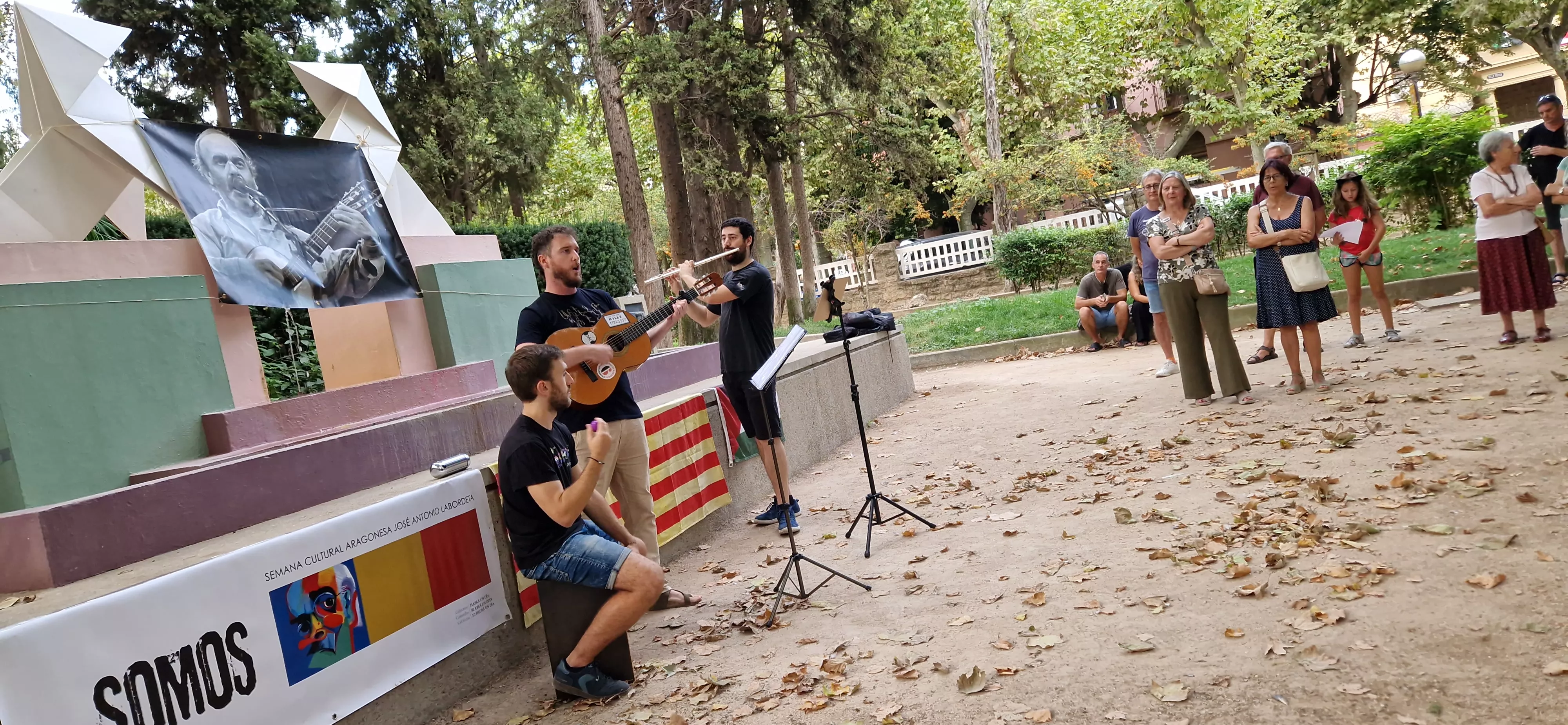 Homenaje a Labordeta en el 15º aniversario de su fallecimiento. Foto Myriam Martínez