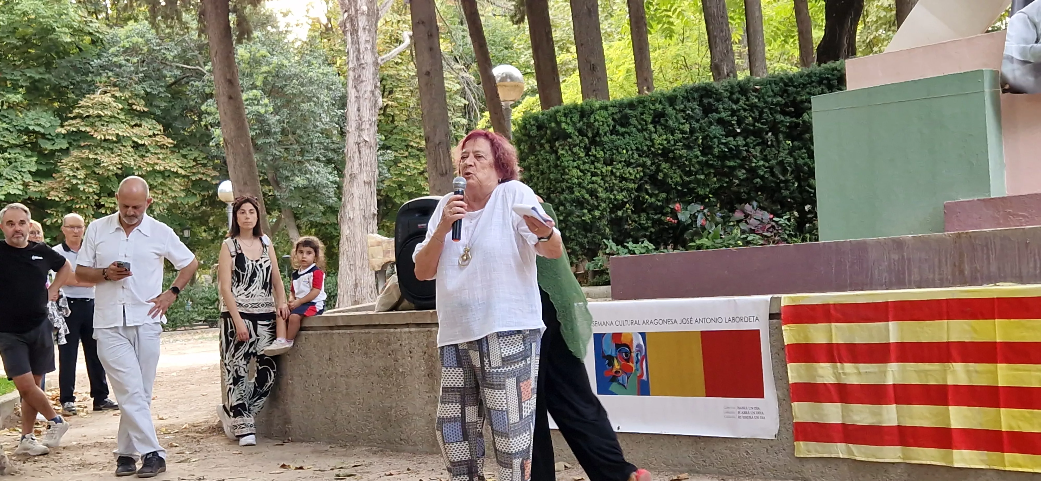 Isabel Arilla. Homenaje a Labordeta en el 15º aniversario de su fallecimiento. Foto Myriam Martínez