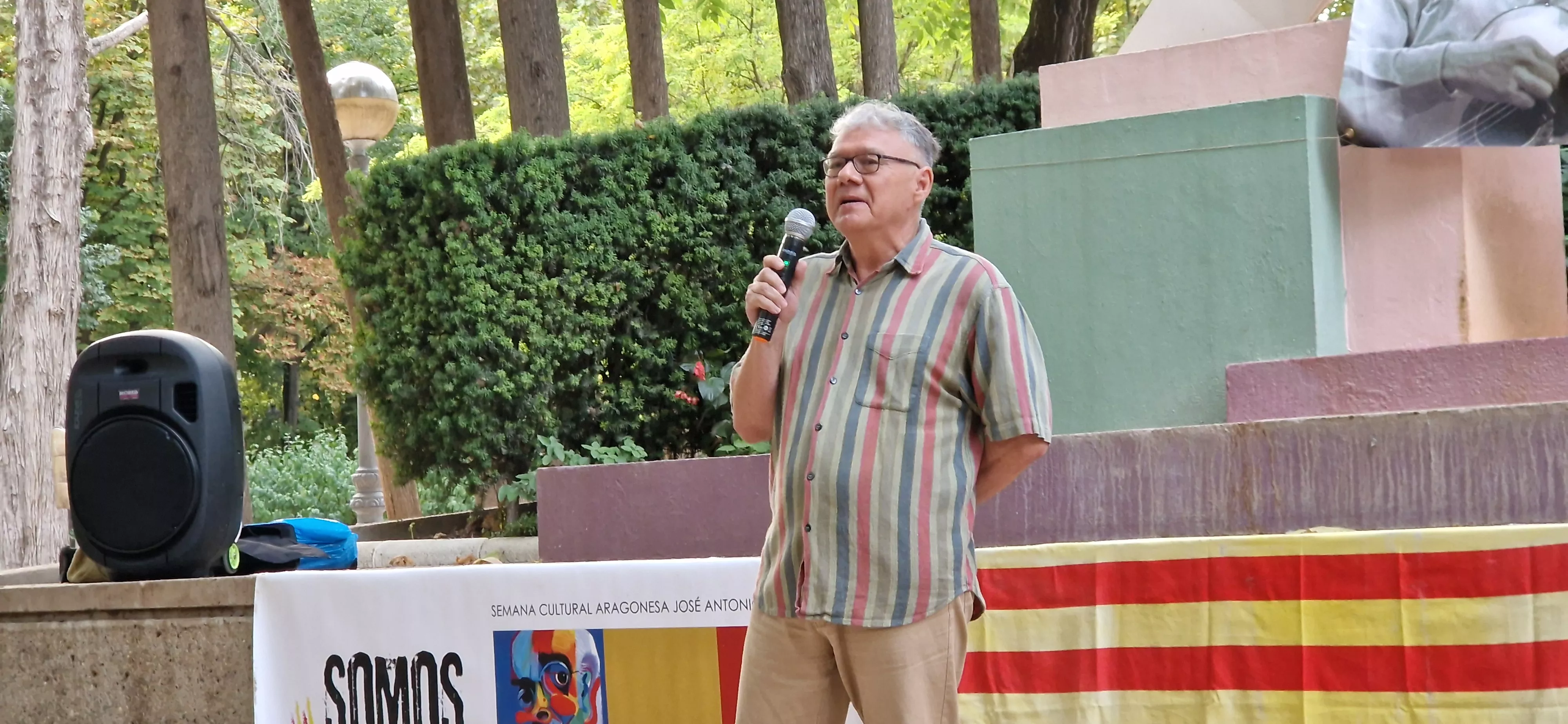 César Torres. Homenaje a Labordeta en el 15º aniversario de su fallecimiento. Foto Myriam Martínez