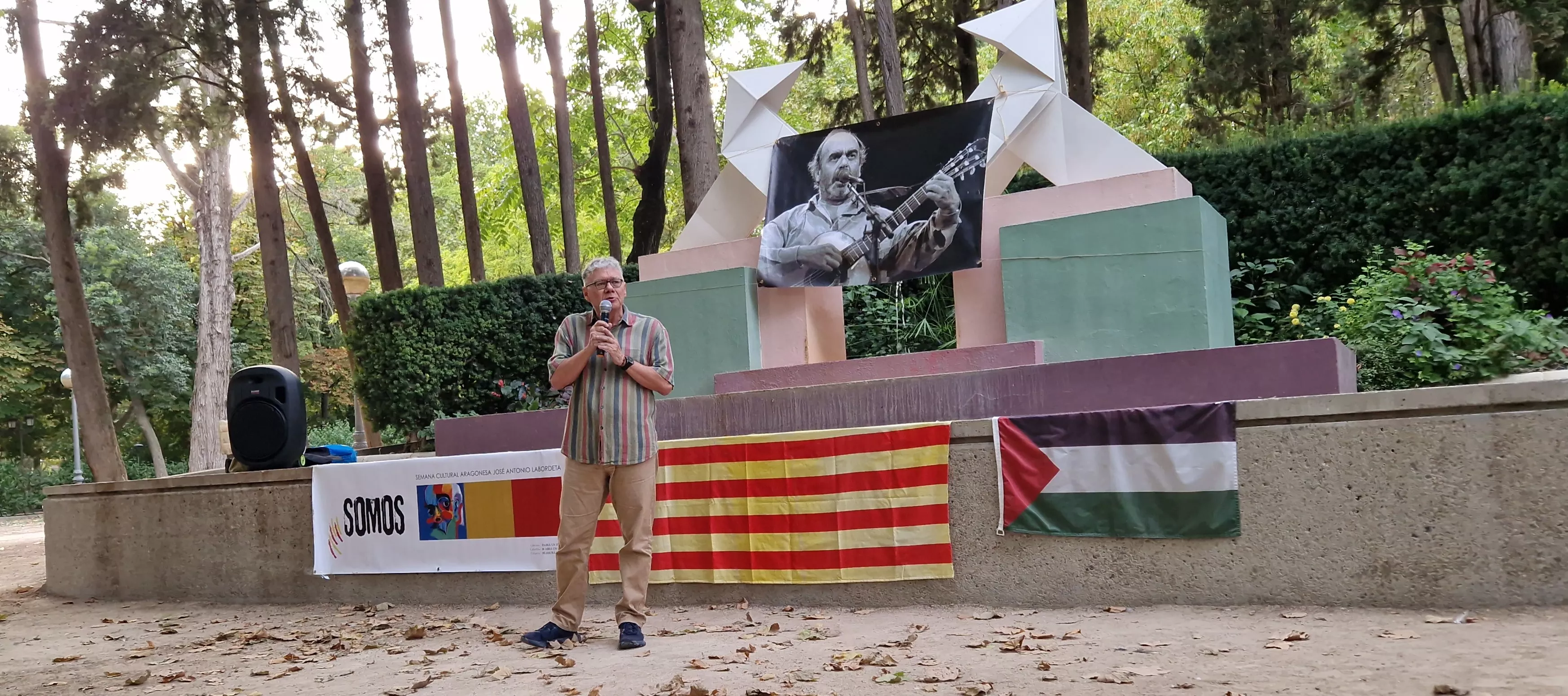 Homenaje a Labordeta en el 15º aniversario de su fallecimiento. Foto Myriam Martínez