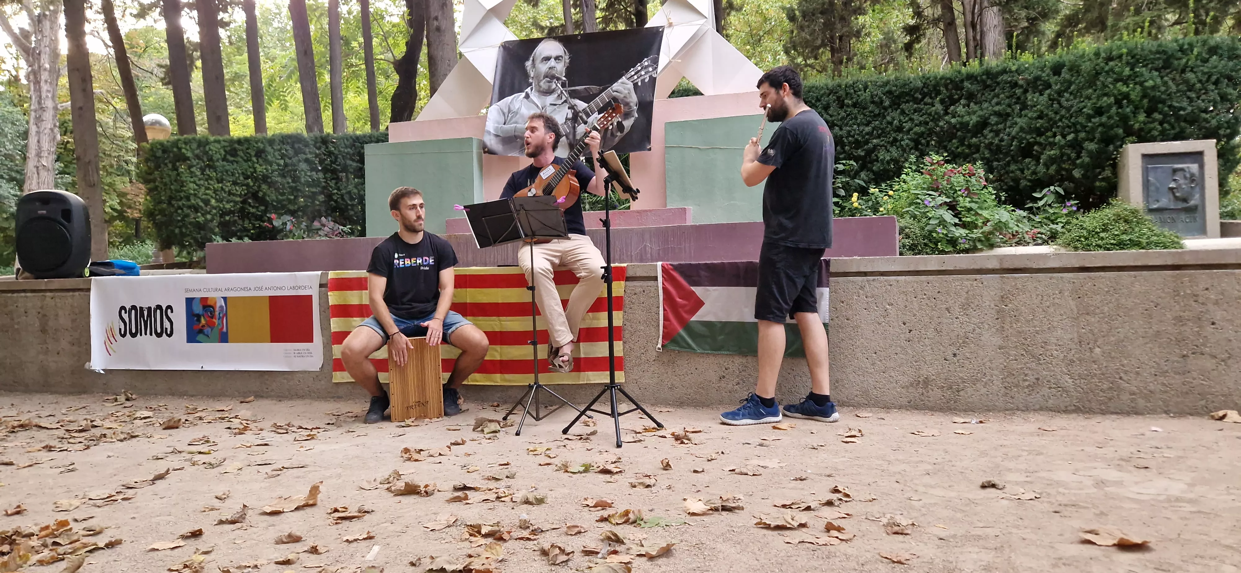 Homenaje a Labordeta en el 15º aniversario de su fallecimiento. Foto Myriam Martínez