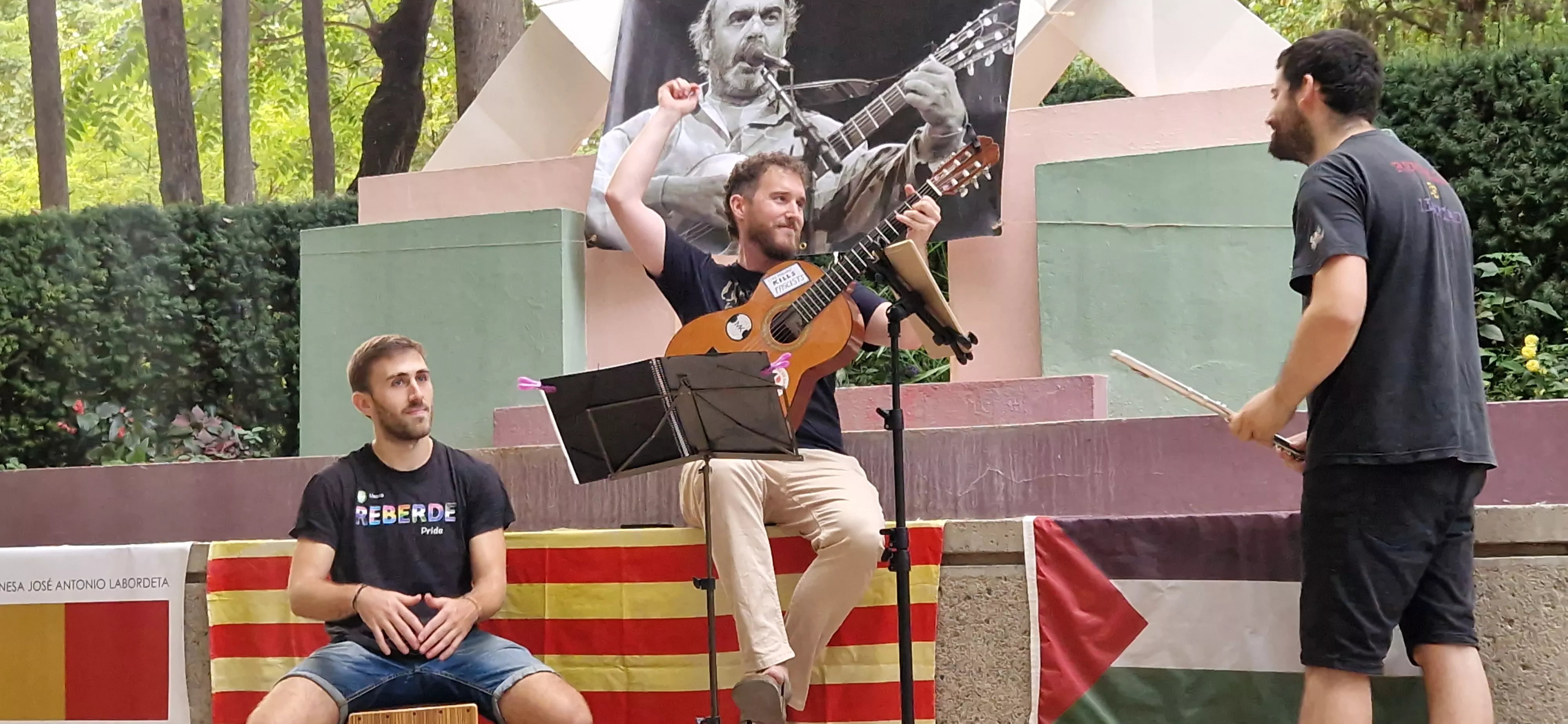 Homenaje a Labordeta en el 15º aniversario de su fallecimiento. Foto Myriam Martínez