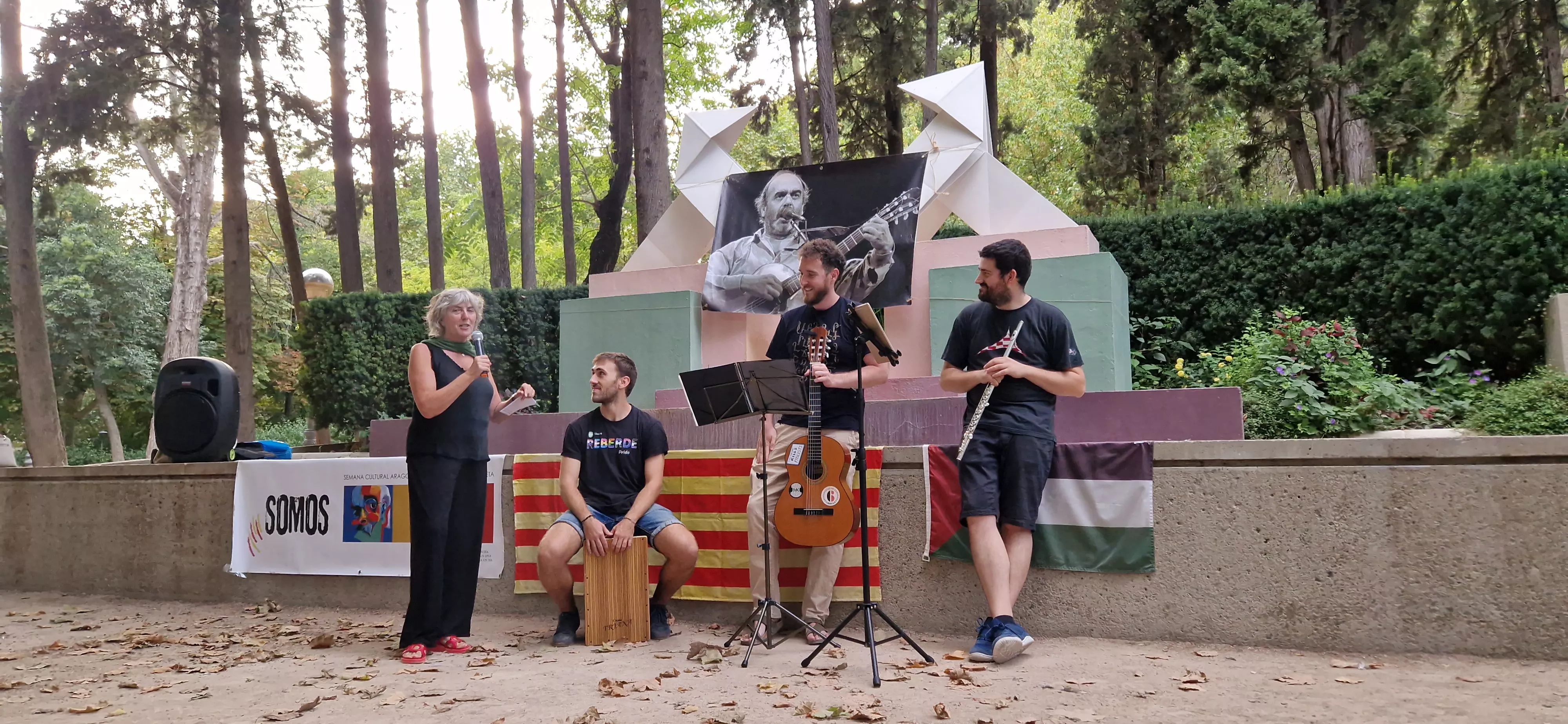 Homenaje a Labordeta en el 15º aniversario de su fallecimiento. Foto Myriam Martínez