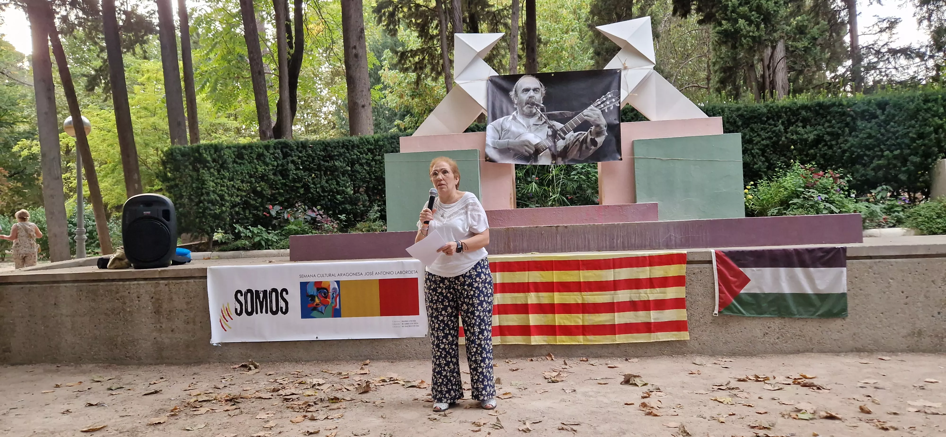 Homenaje a Labordeta en el 15º aniversario de su fallecimiento. Foto Myriam Martínez