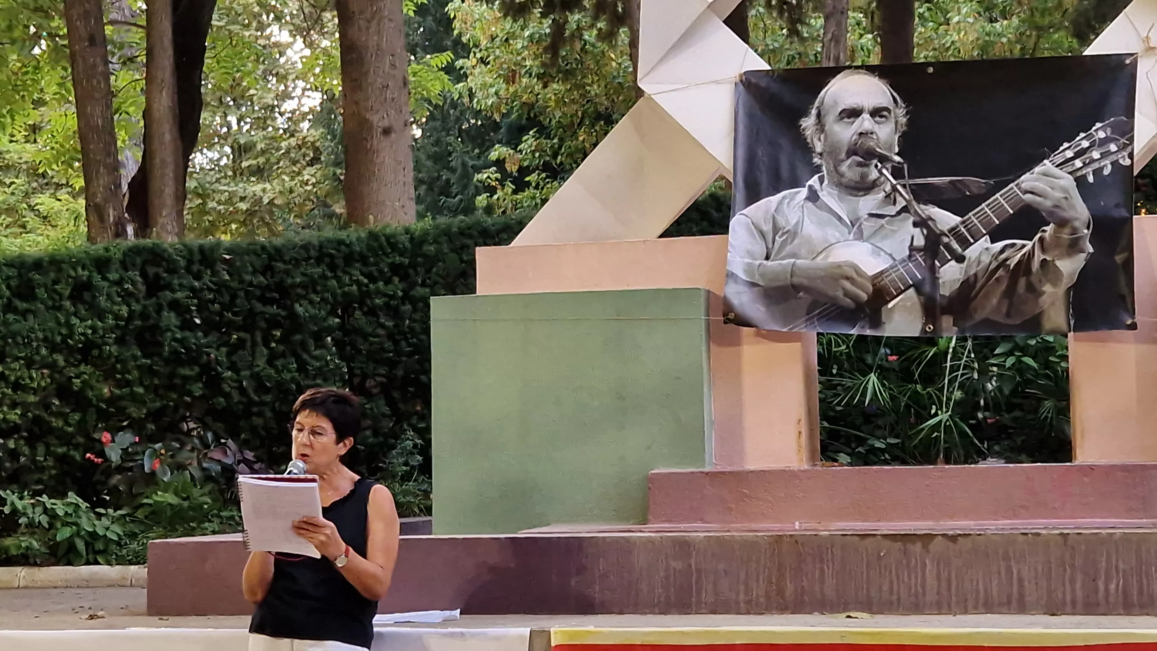 Homenaje a Labordeta en el 15º aniversario de su fallecimiento. Foto Myriam Martínez