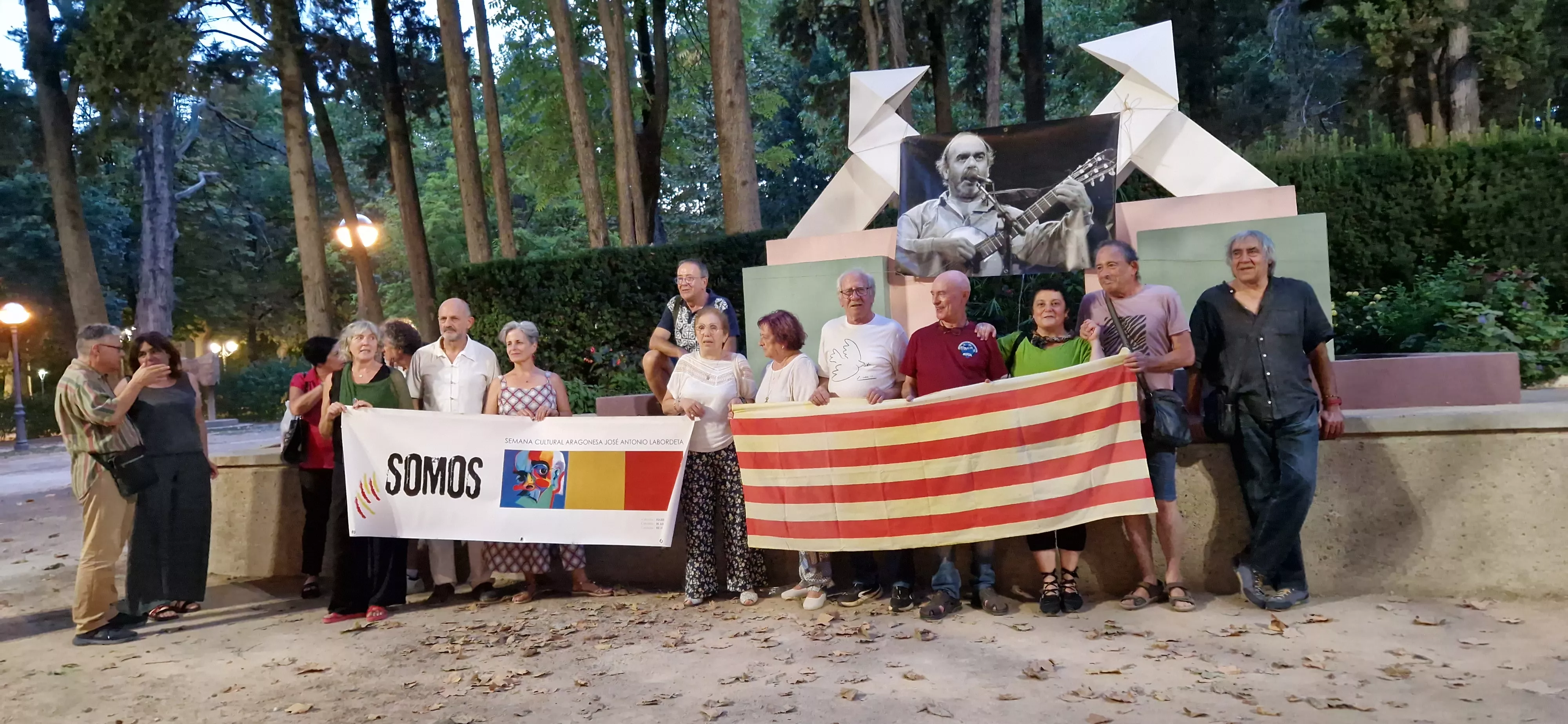 Homenaje a Labordeta en el 15º aniversario de su fallecimiento. Foto Myriam Martínez