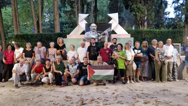 Homenaje a Labordeta en el 15º aniversario de su fallecimiento. Foto Myriam Martínez