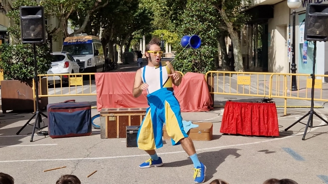 Román La Raspa, en la Feria del Voluntariado 2025. Foto Myriam Martínez