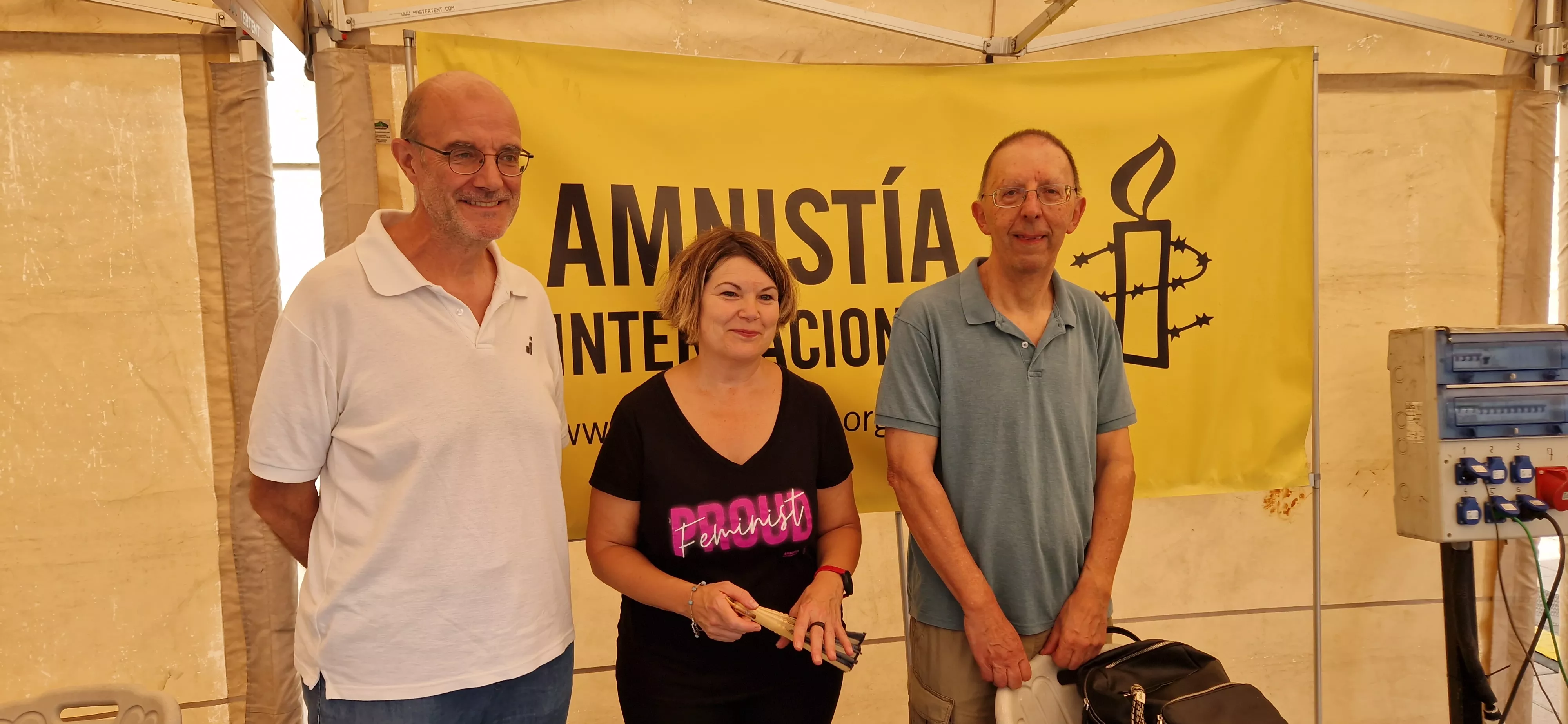 Amnistía Internacional, en la Feria del Voluntariado 2025. Foto Myriam Martínez