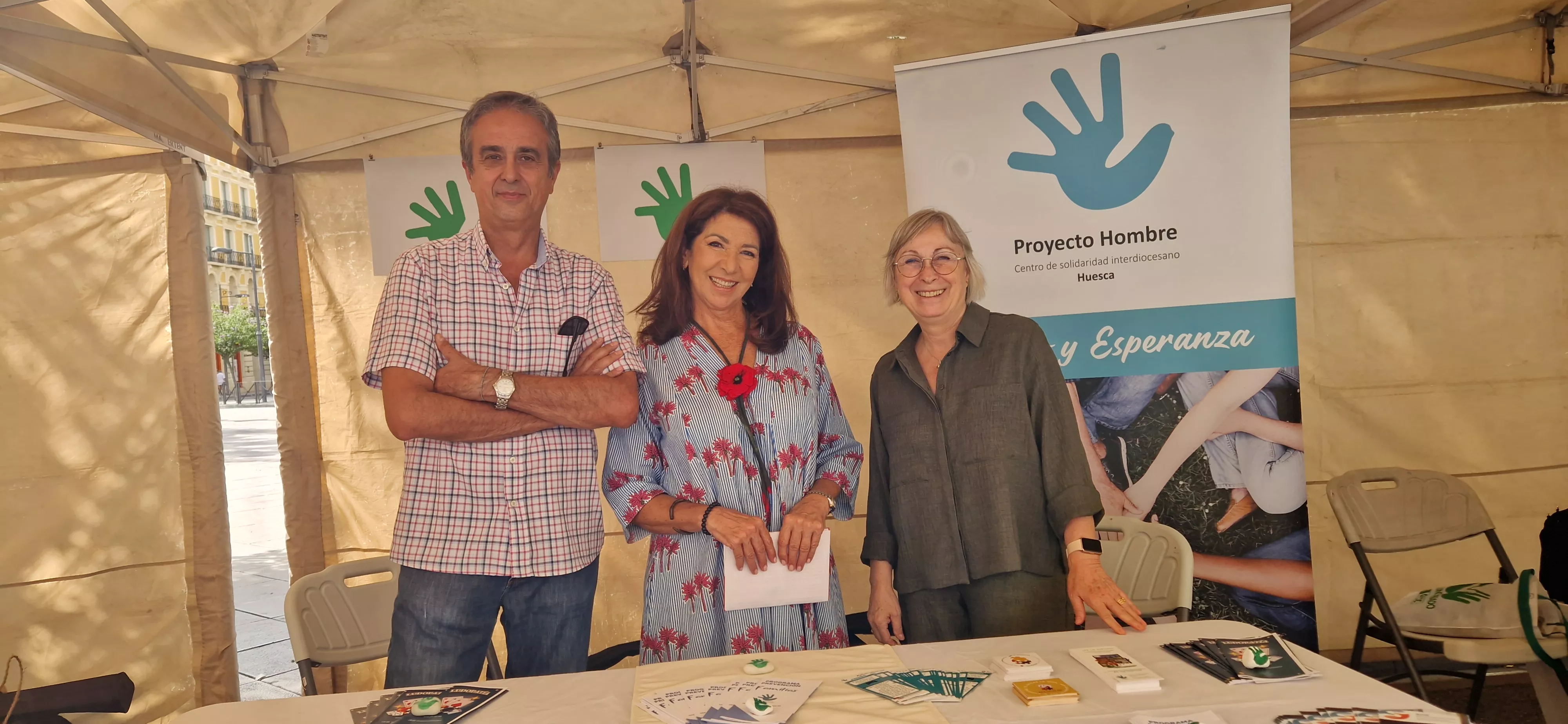 Centro de Solidaridad Interdiocesano de Huesca, en la Feria del Voluntariado 2025. Foto Myriam Martínez