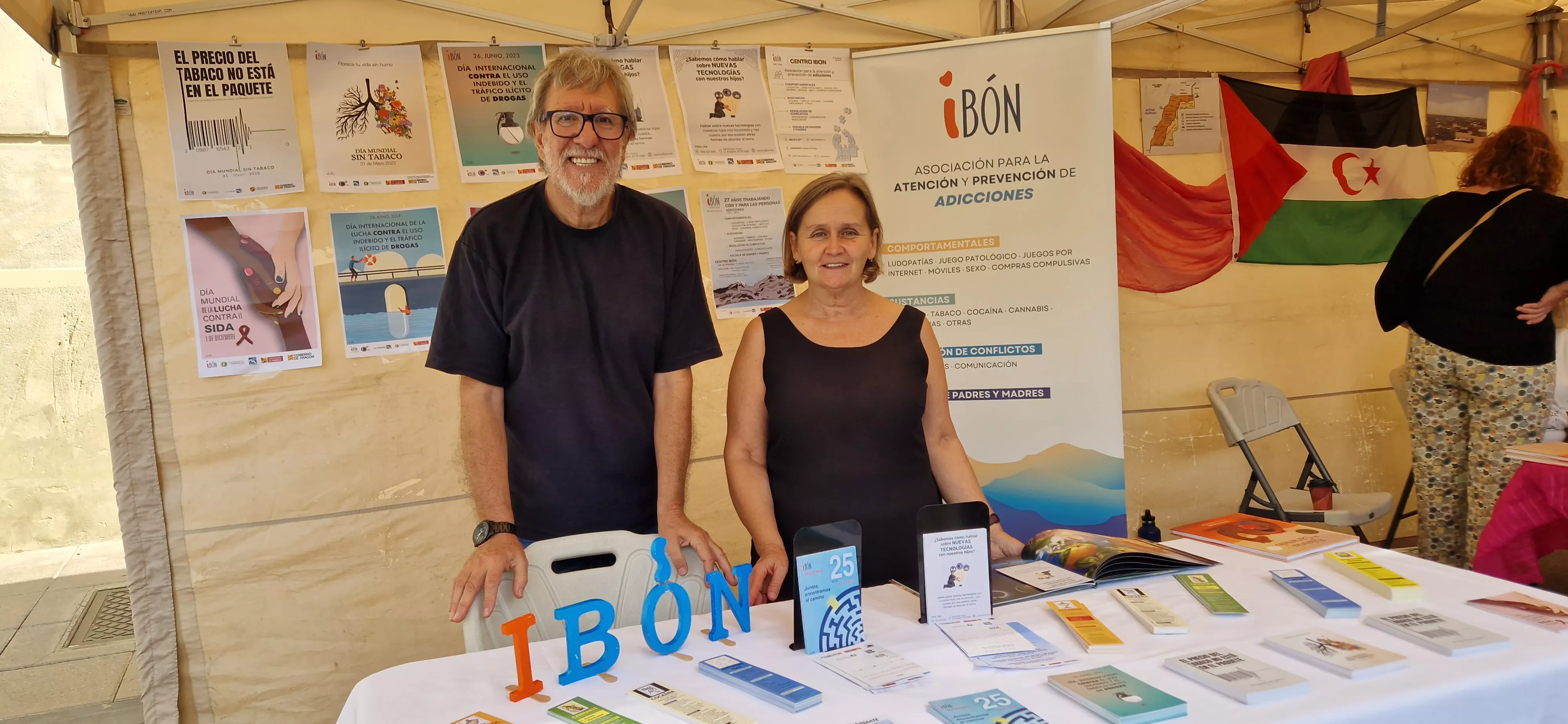 Ibón, en la Feria del Voluntariado 2025. Foto Myriam Martínez