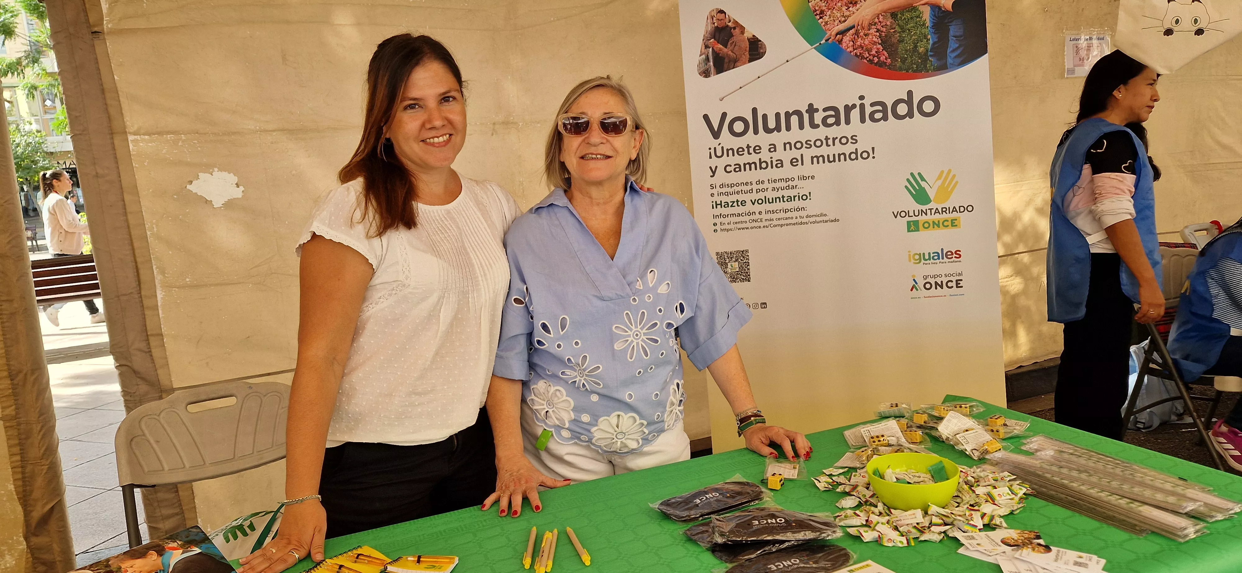 La ONCE, en la Feria del Voluntariado 2025. Foto Myriam Martínez