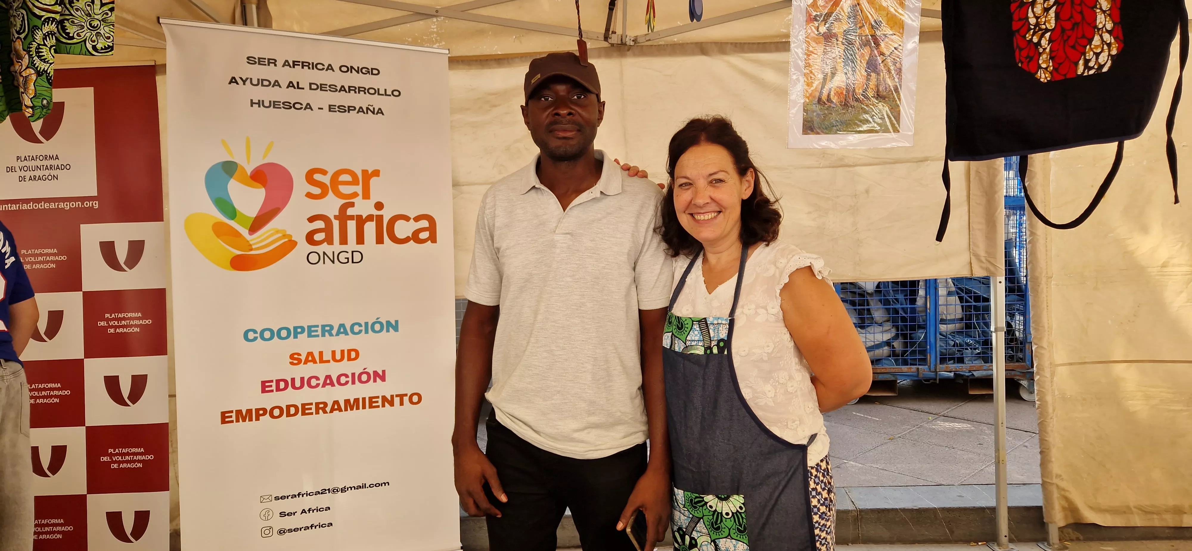 ONGD Ser África, en la Feria del Voluntariado 2025. Foto Myriam Martínez