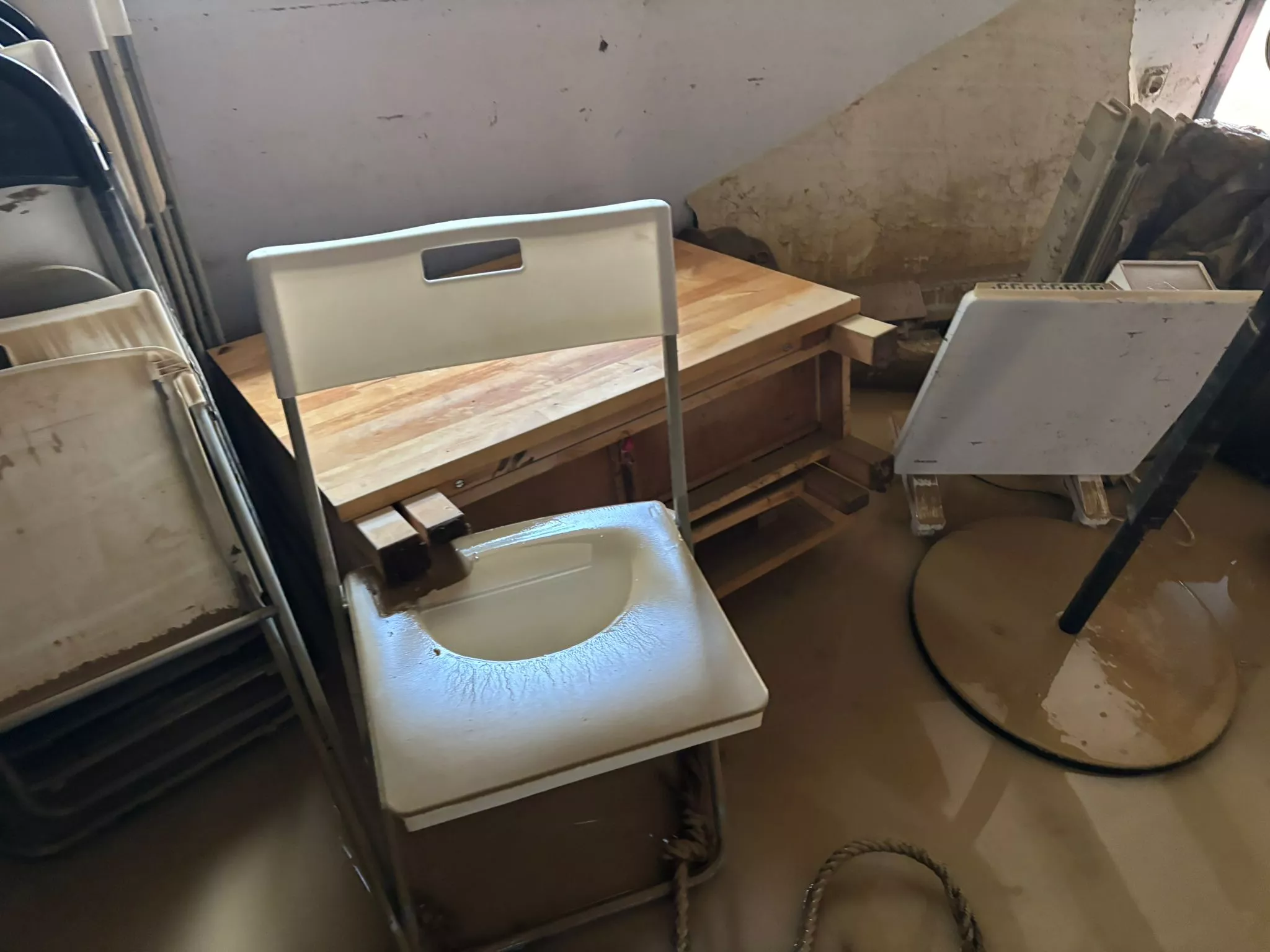 Daños causados por la tormenta en el Corral de García.