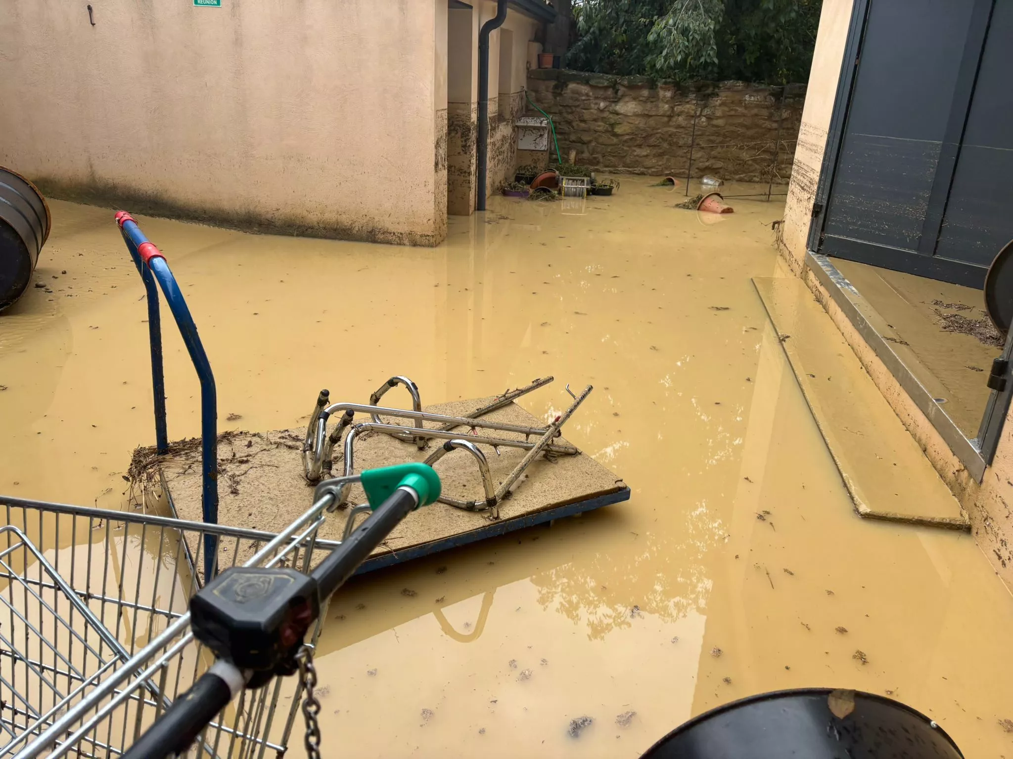 Daños causados por la tormenta en el Corral de García.