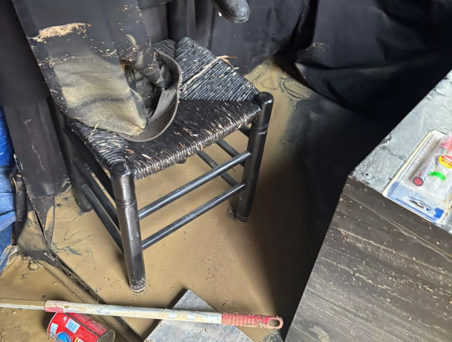 Daños causados por la tormenta en el Corral de García.