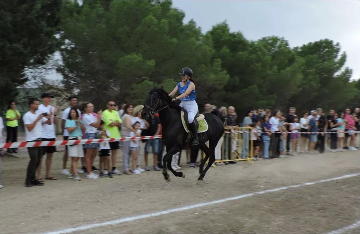 Elena Varona con la yegua española Bleis
