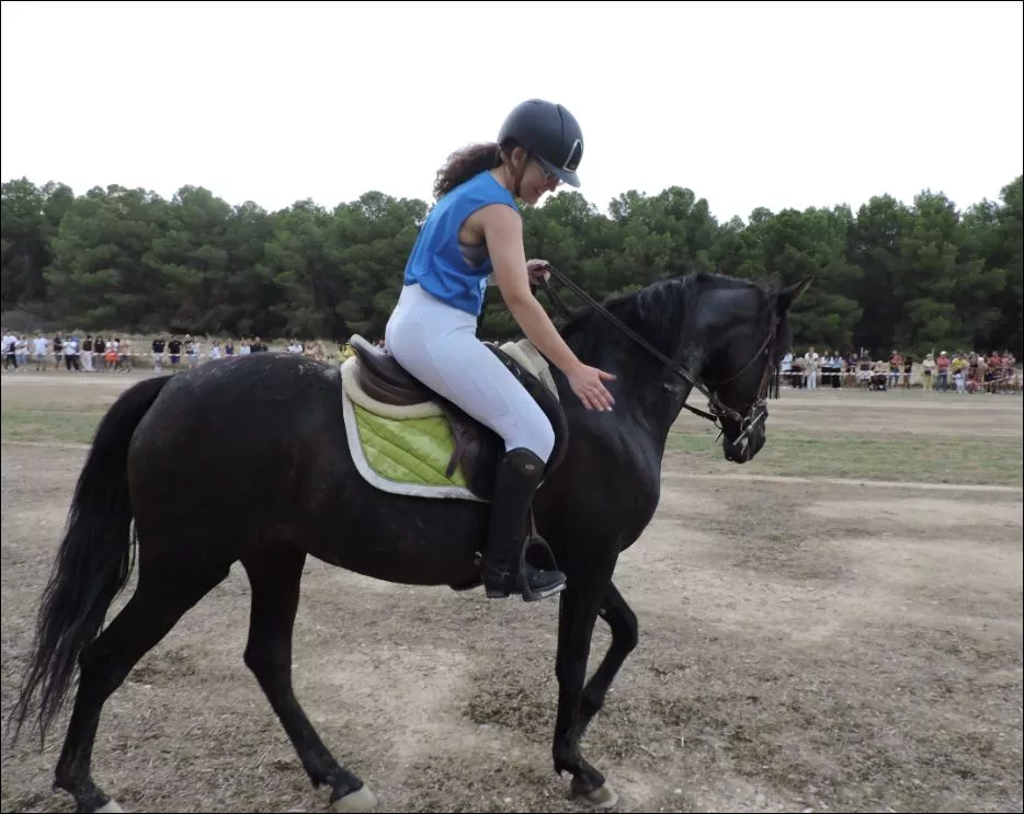 Elena Varona se montaba por segunda vez a la yegua Bleis