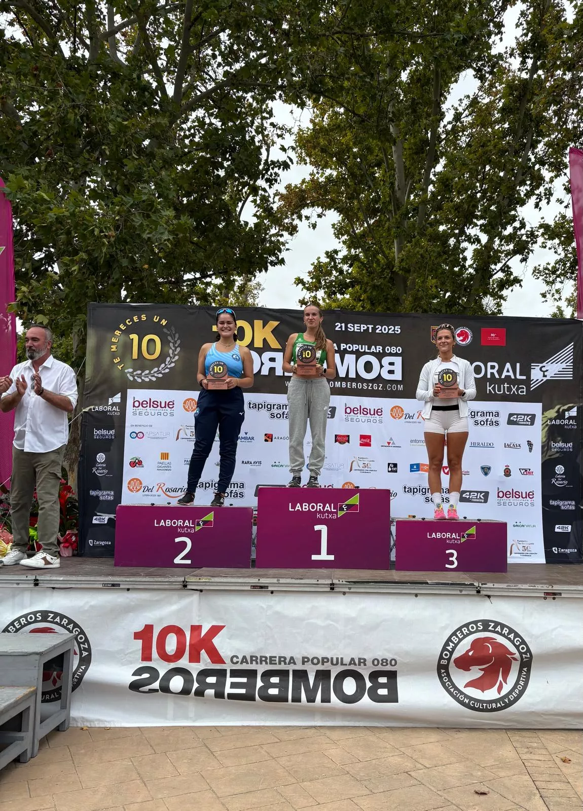 La jovencísima Greta Jarne, ganadora de la 10K de marcha.