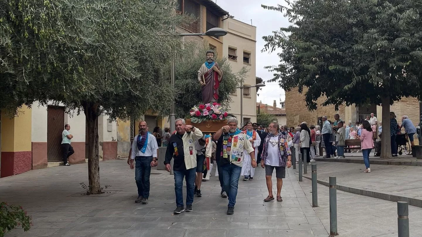 Procesión de San Mateo en las fiestas de Monzón.