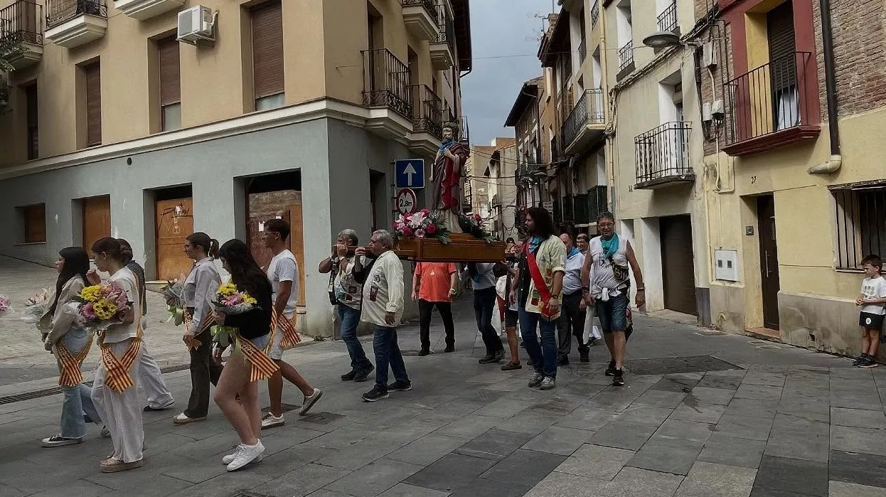Procesión de San Mateo en las fiestas de Monzón.