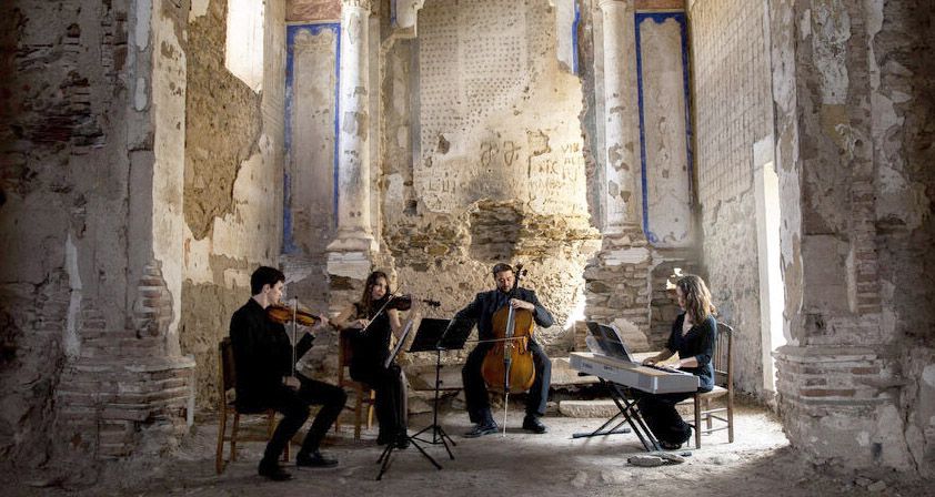 Cuarteto Il Sentimento actúa este martes en el Conservatorio de Huesca.