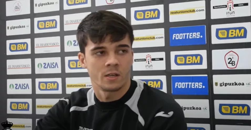 Javi Martínez, en su etapa en el Real Unión Club de Irún.