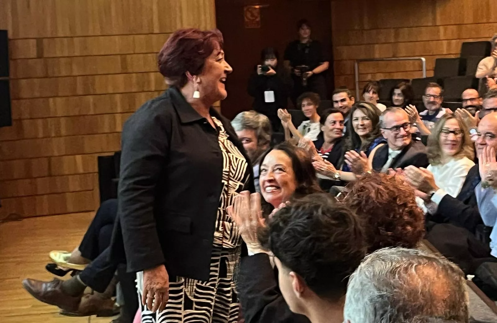 Entrega del premio Javier Brun a Angelita Cavero. Foto Mercedes Manterola