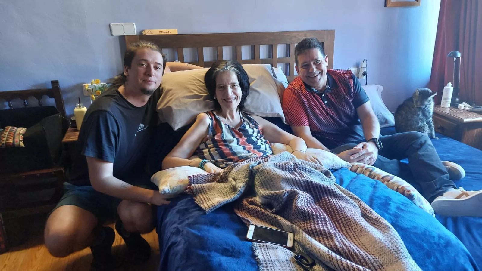 Belén, con Adrián y Nacho