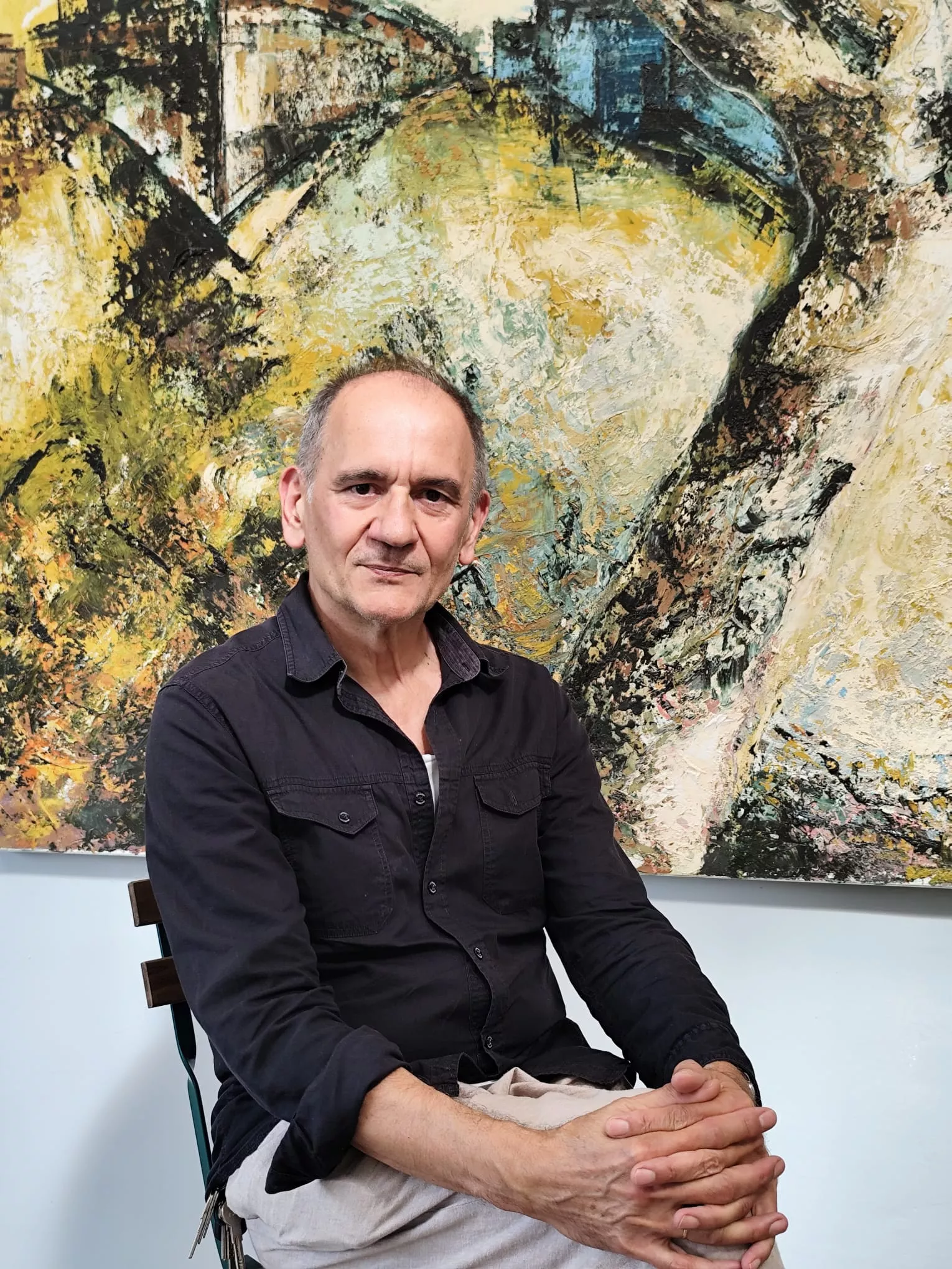 Santiago Arranz en Castejón de Sos (septiembre 2025). Foto P.J.