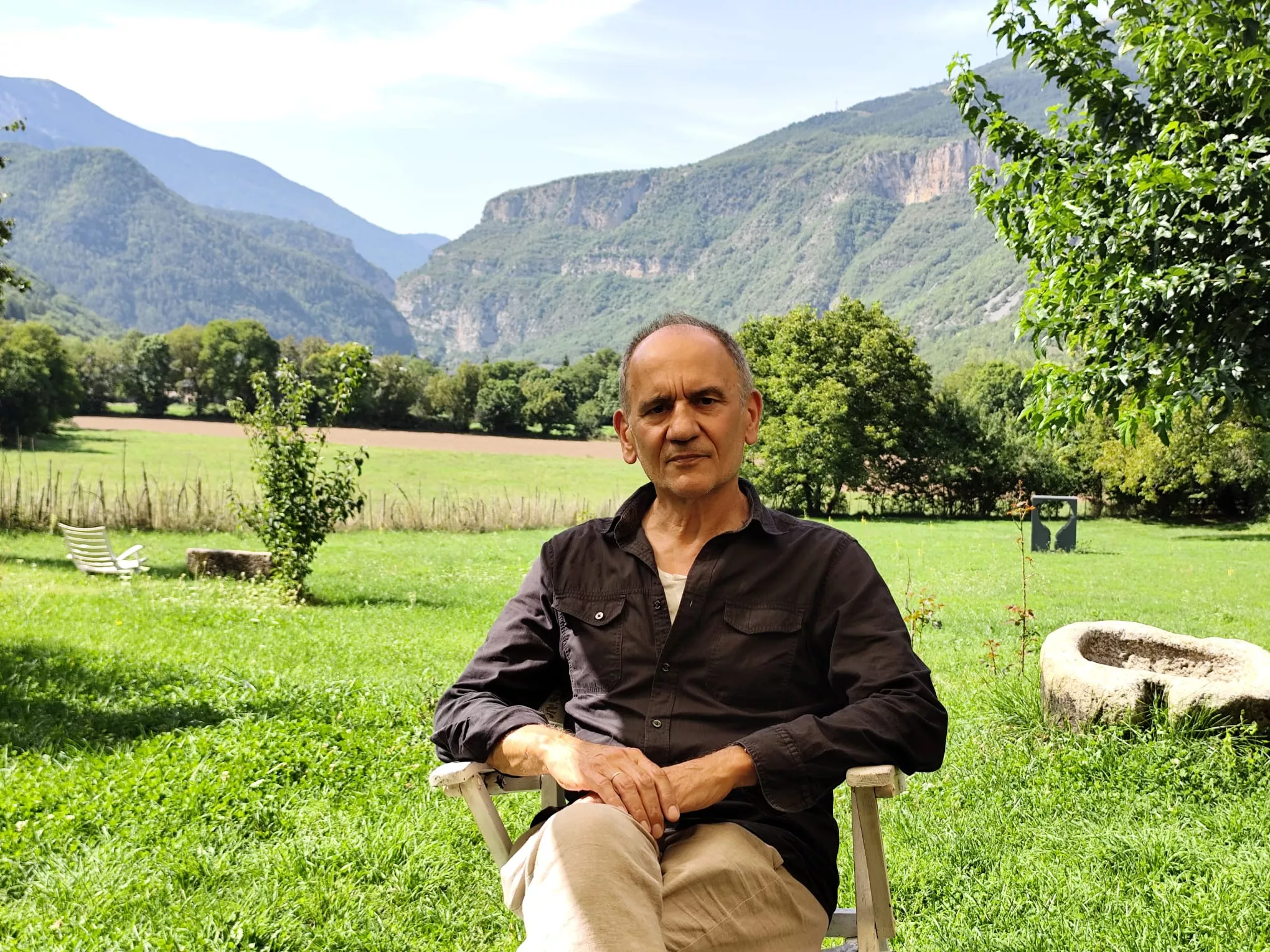 Santiago Arranz en Castejón de Sos (septiembre 2025). Foto P.J.