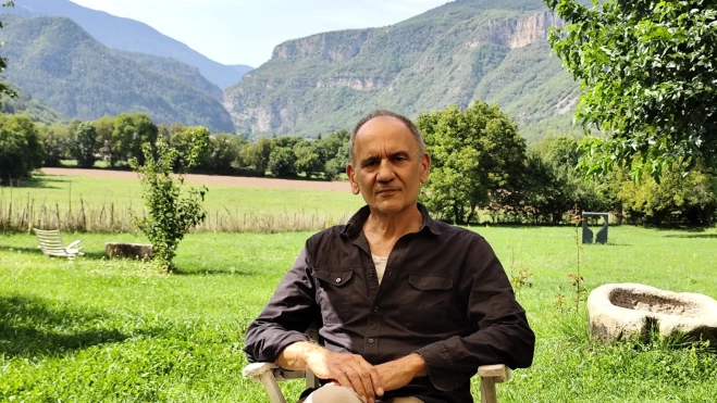 Santiago Arranz en Castejón de Sos (septiembre 2025). Foto P.J.