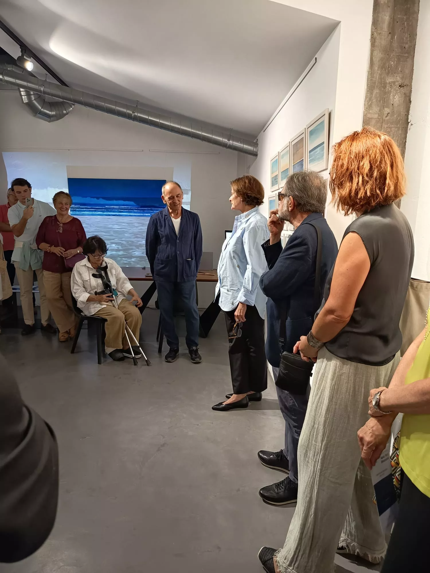 Inauguración de la exposición de Santiago Arranz en la Galería Carmen Terreros de Zaragoza. Foto GCT