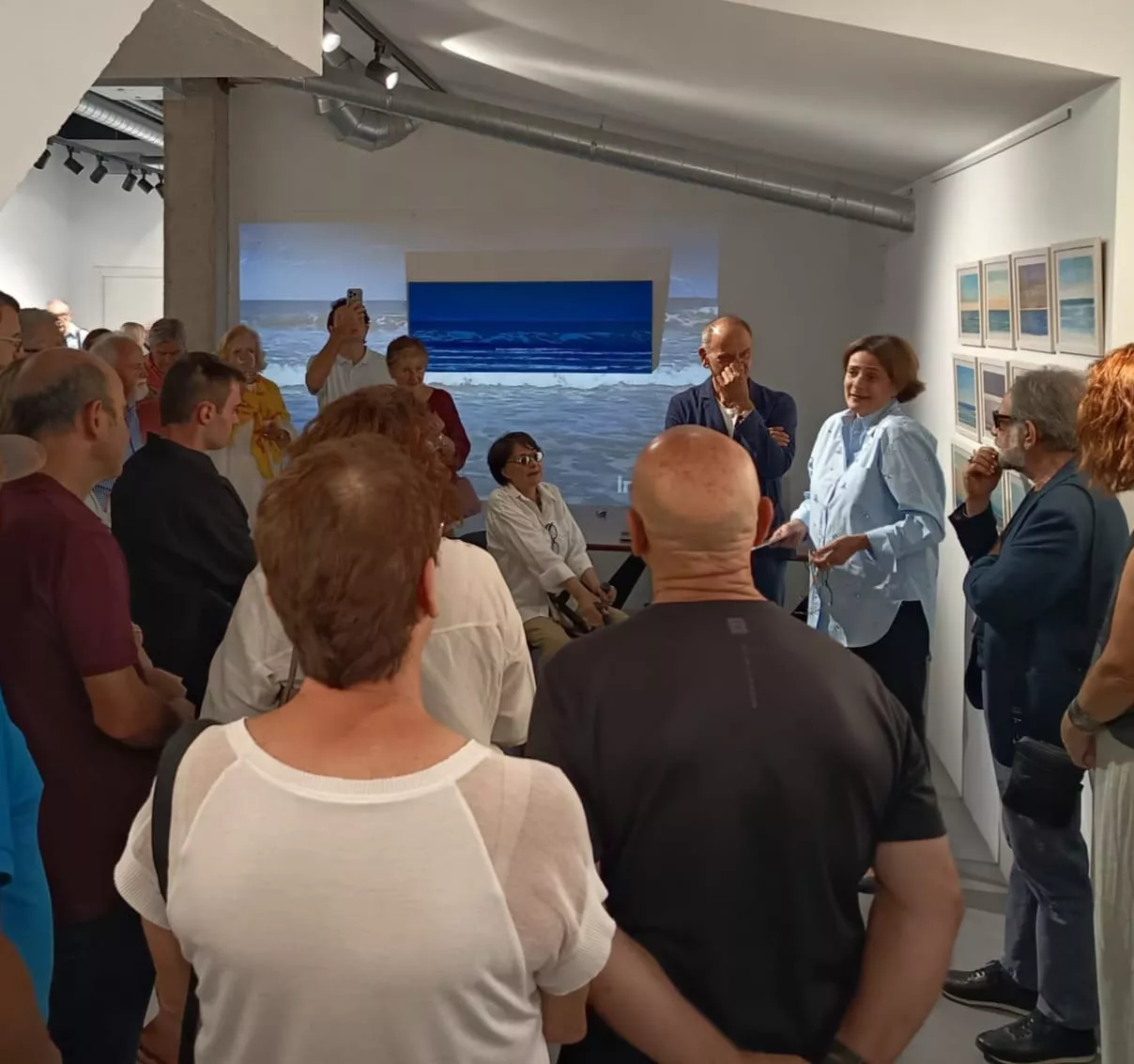 Inauguración de la exposición de Santiago Arranz en la Galería Carmen Terreros de Zaragoza. Foto GCT