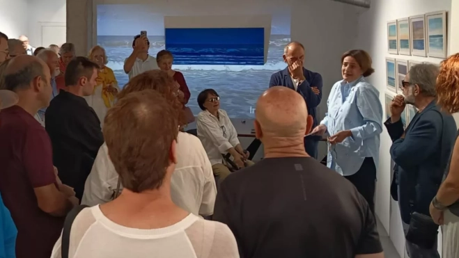 Inauguración de la exposición de Santiago Arranz en la Galería Carmen Terreros de Zaragoza. Foto GCT