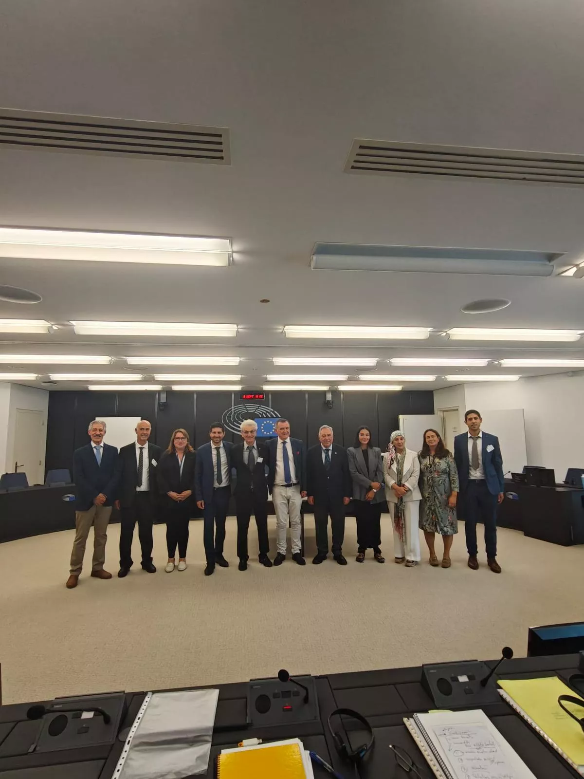 José Antonio Mur en una sesión de trabajo en Estrasburgo José Antonio Mur en una sesión de trabajo en Estrasburgo