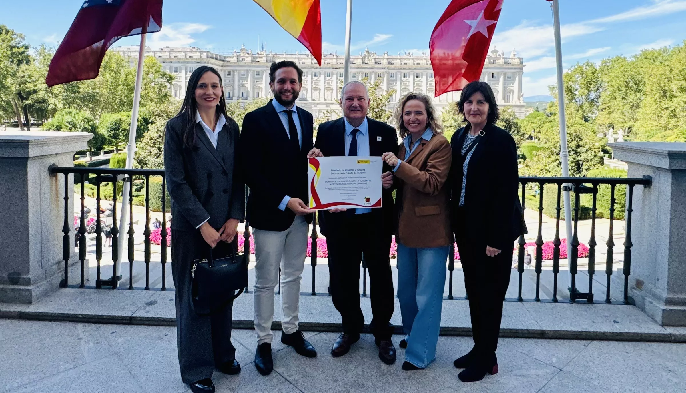 El Homenaje Templario recibe el diploma acreditativo de Fiesta de Interés Turístico Nacional.
